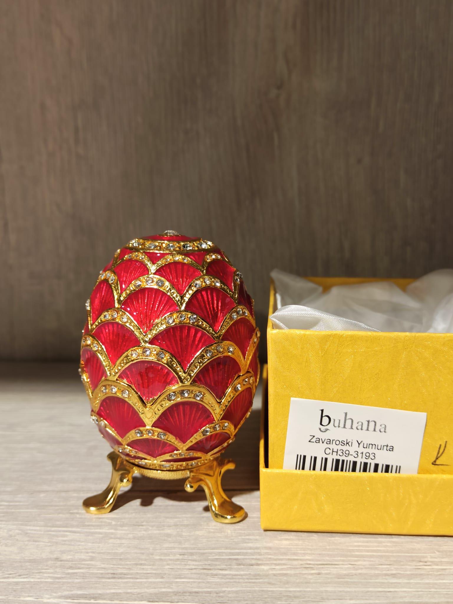 Swarovski Taşlı Yumurta Mücevherlik / Dekoratif Biblo - Miamantra