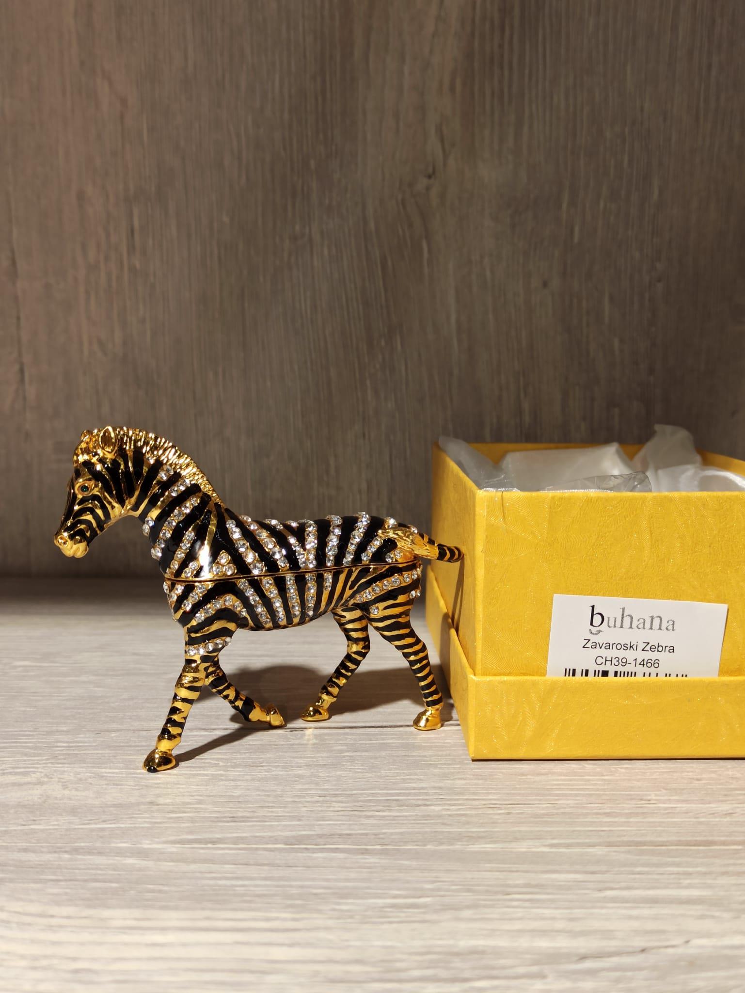 Swarovski Taşlı Zebra Mücevherlik / Dekoratif Biblo - Miamantra