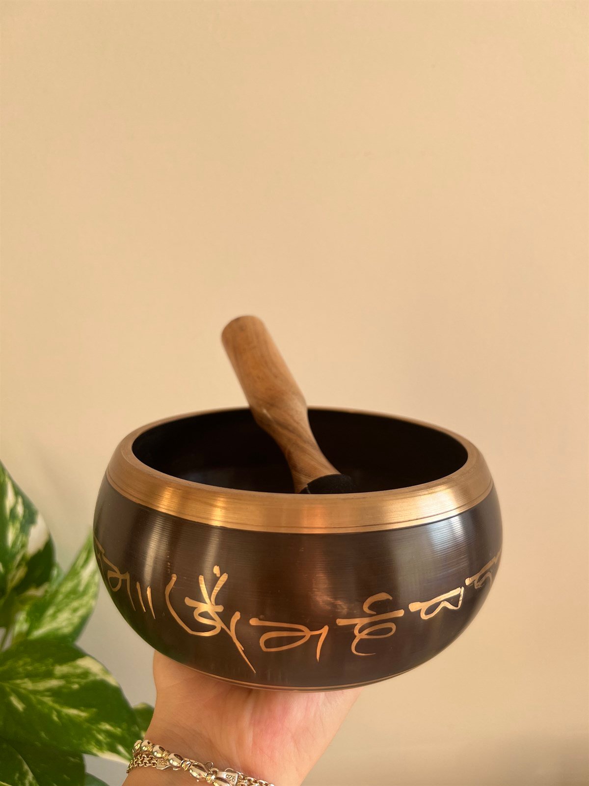 Tibet Ses Çanağı - Buda Motifli - 14 cm - Miamantra