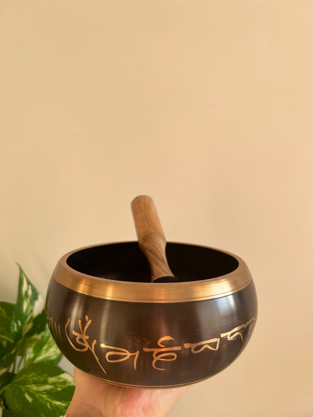 Tibet Ses Çanağı - Buda Motifli - 14 cm - Miamantra