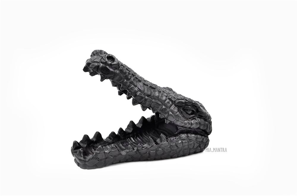 Timsah Kafası Reçine Dekor/ Küllük (13 cm)