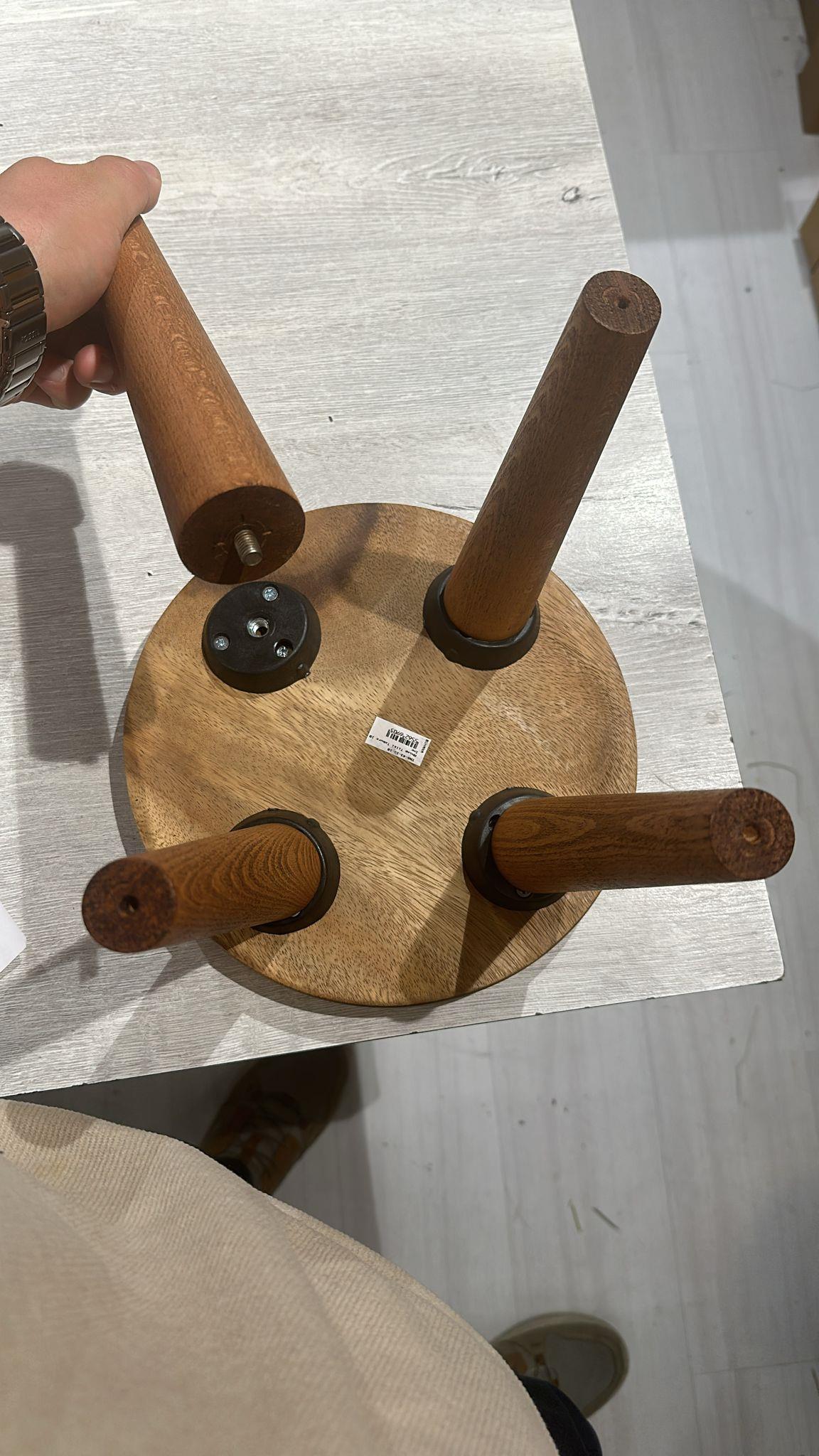 Traktör Figürlü Ahşap Çocuk Taburesi / Ahşap Boyalı Ve Oymalı Çocuk Tabure (Portatif Ayaklı )Yükseklik: 24 Cm, Çap: 26 Cm - Miamantra