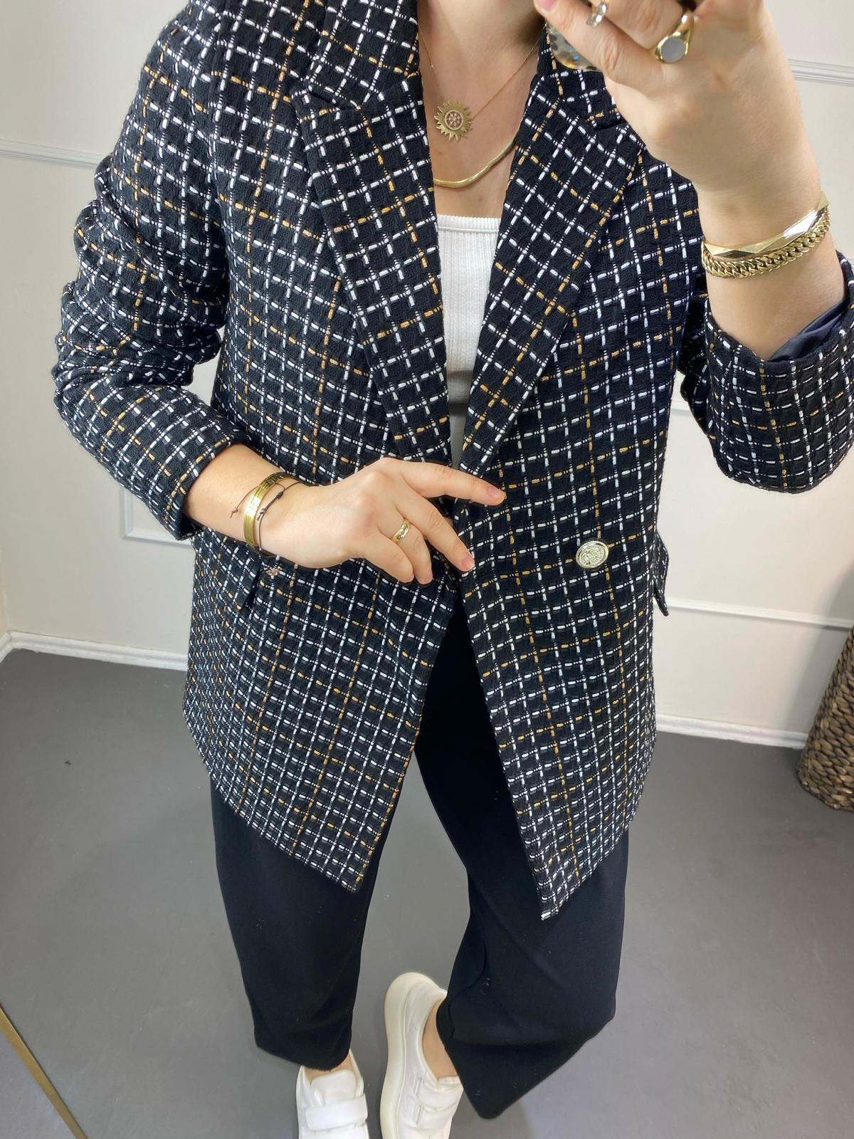 Astarlı blazer ceket