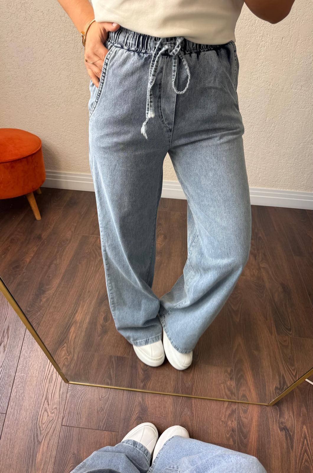 Bel lastıklı pantalon