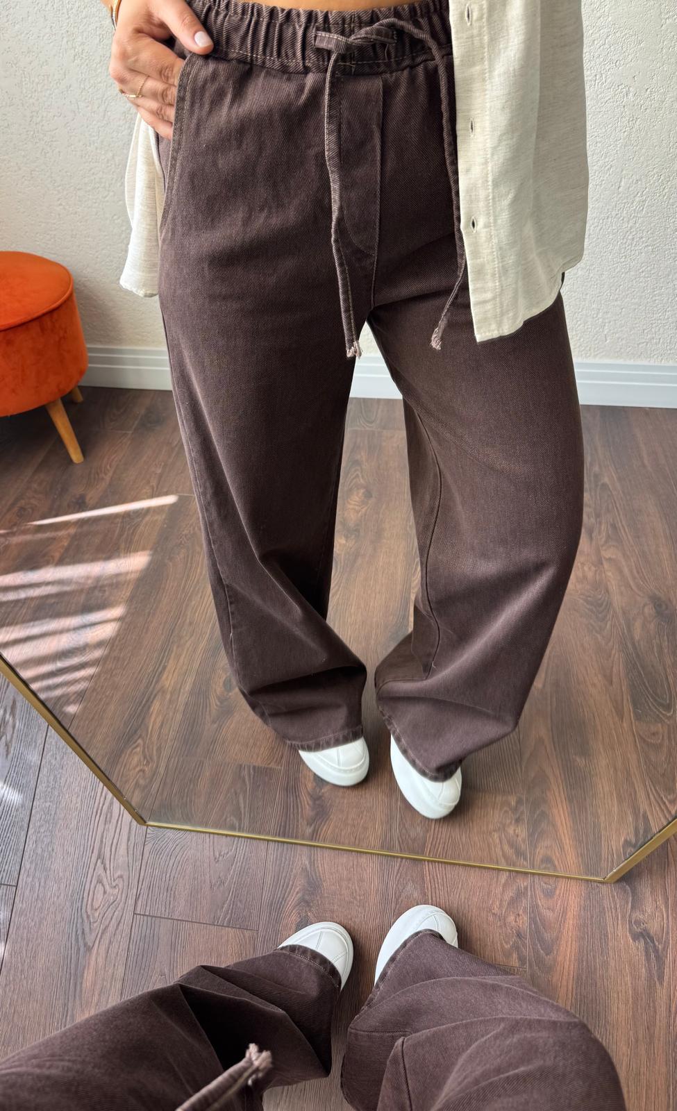 Bel lastıklı pantalon