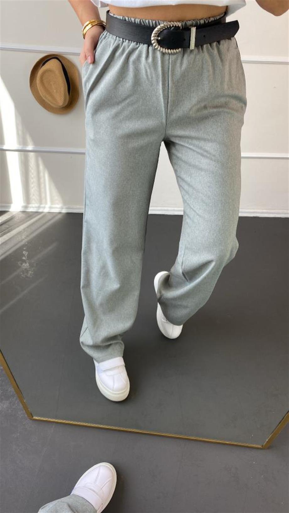 Bel lastıklı pantalon