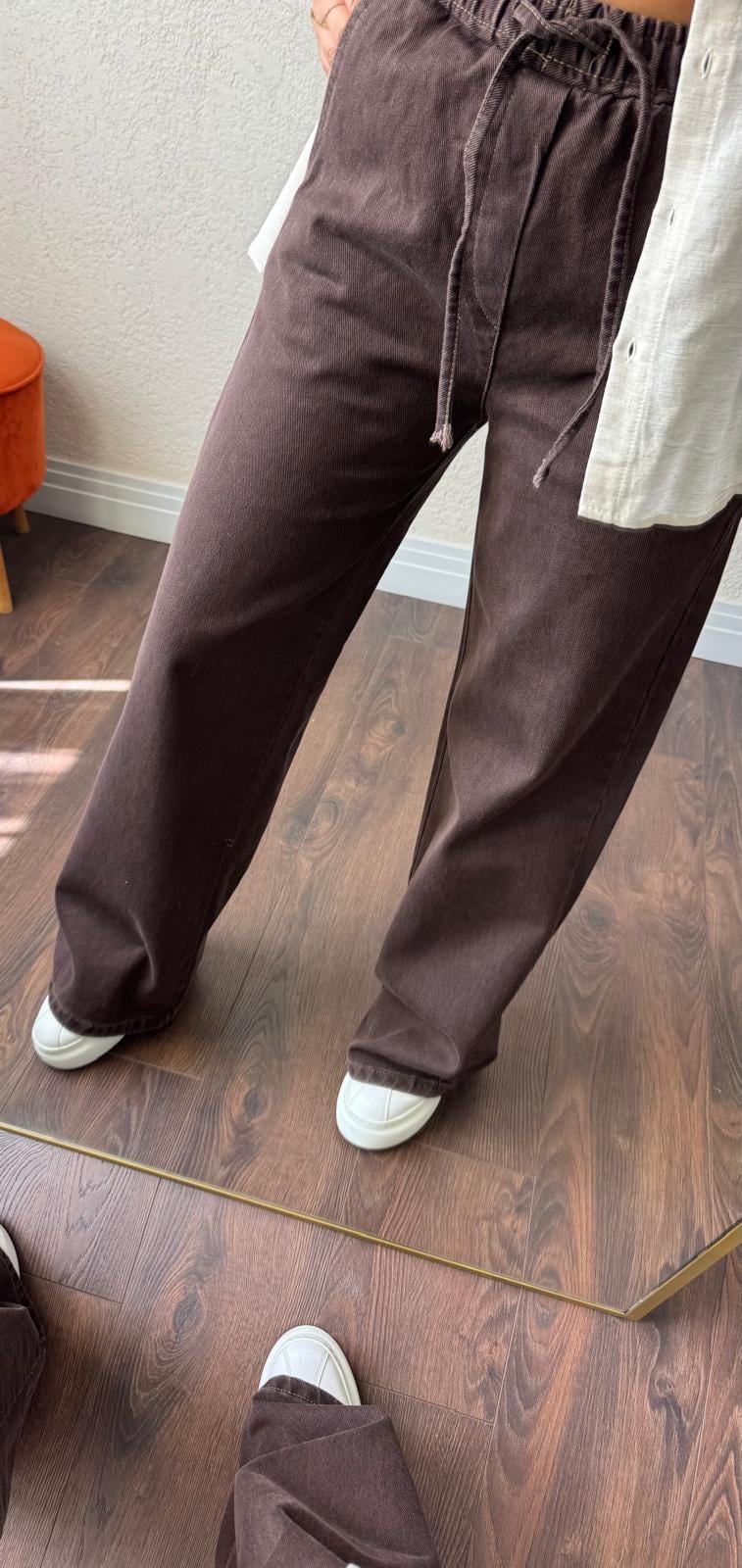 Bel lastıklı pantalon