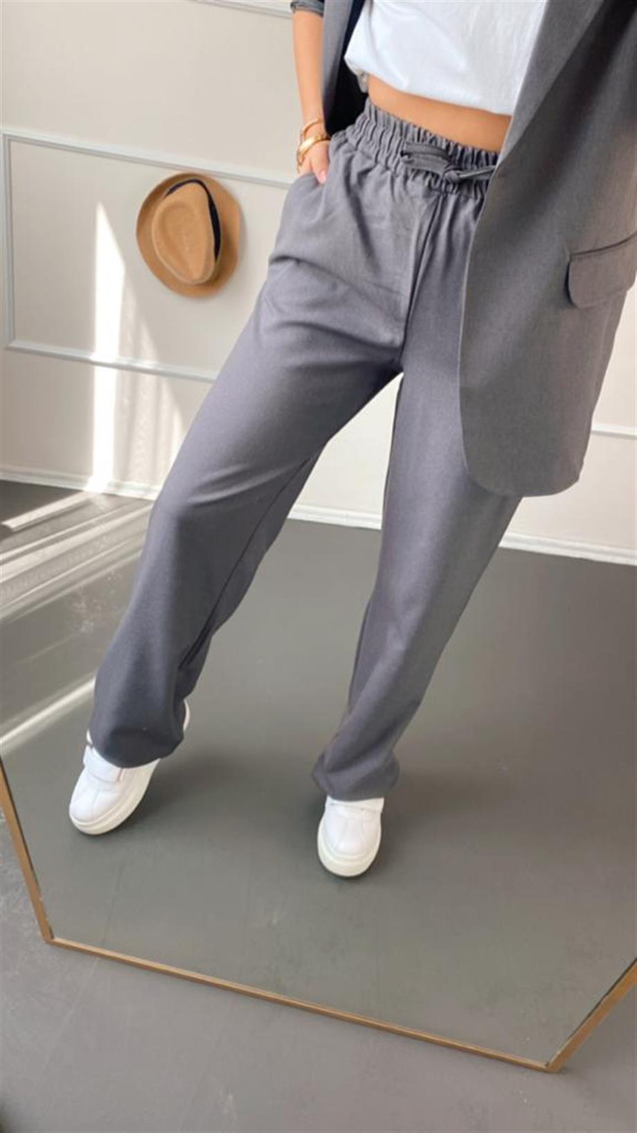 Bel lastıklı pantalon