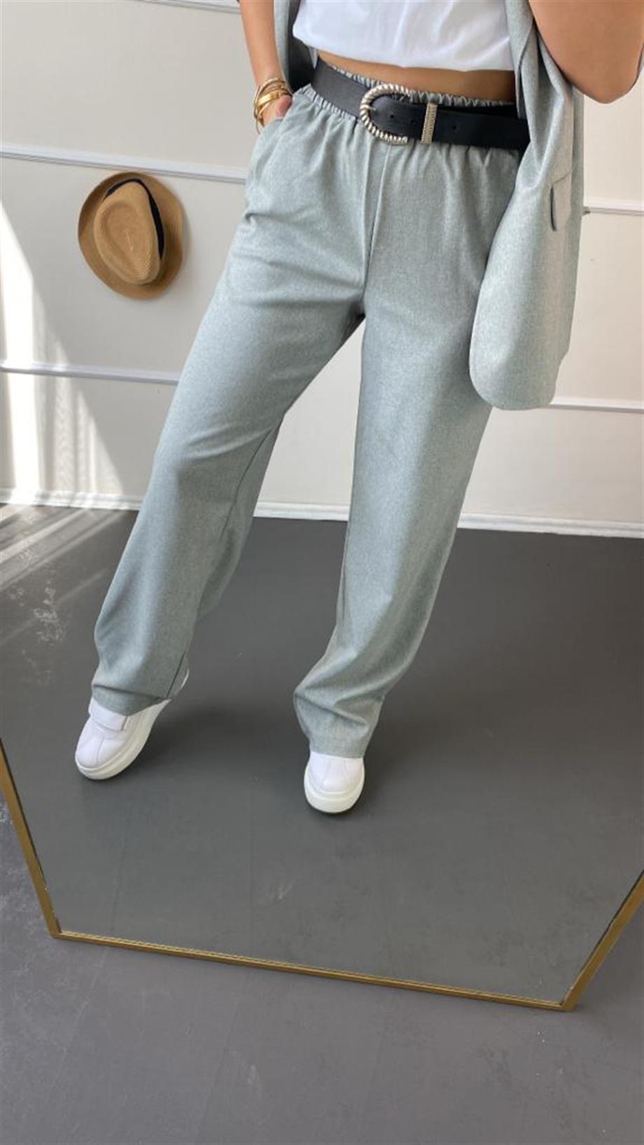 Bel lastıklı pantalon