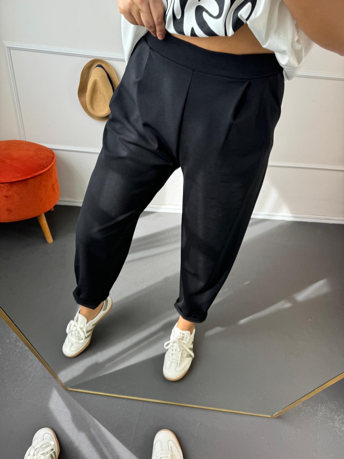 Belı lastıklı full lıkralı pantalon