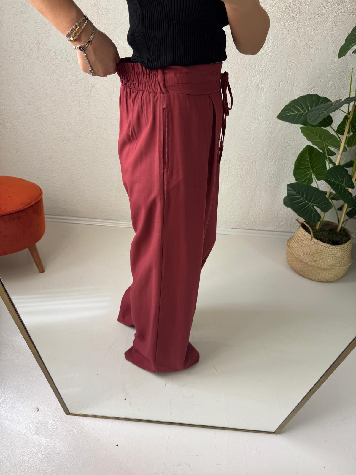 Belı lastıklı pantalon