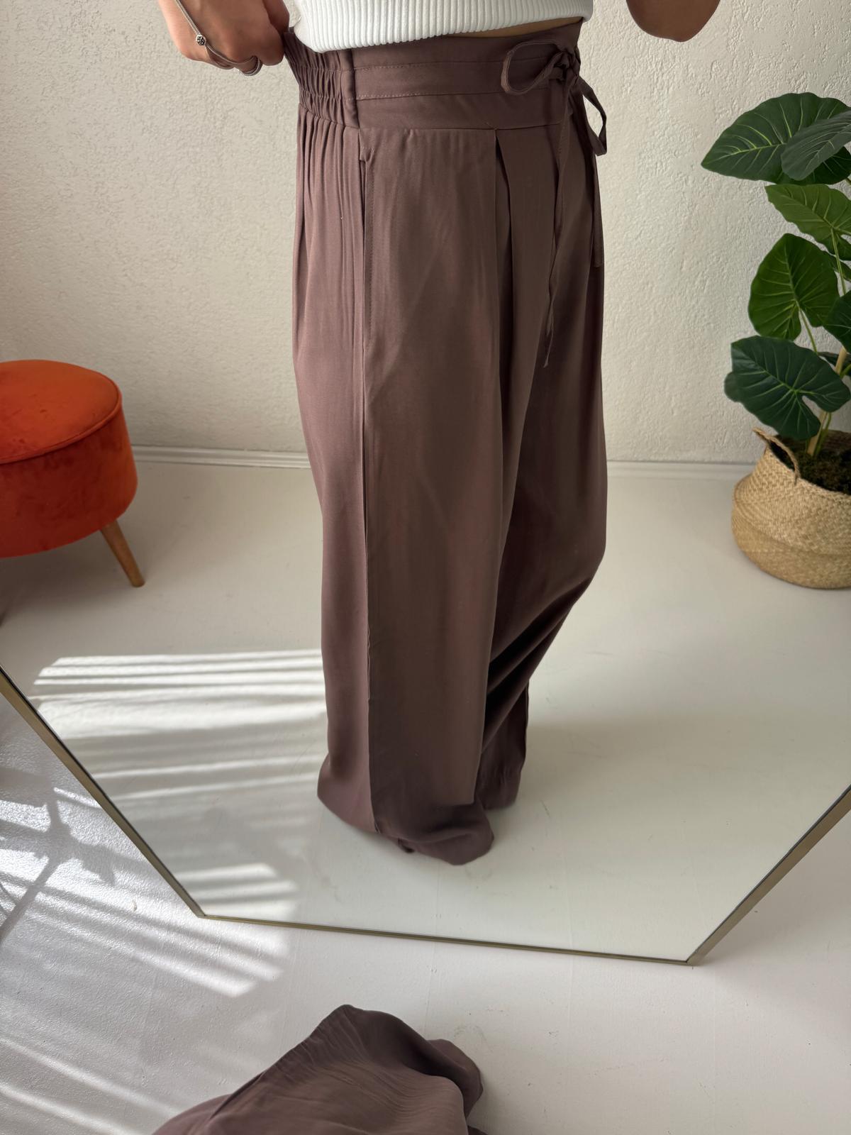 Belı lastıklı pantalon