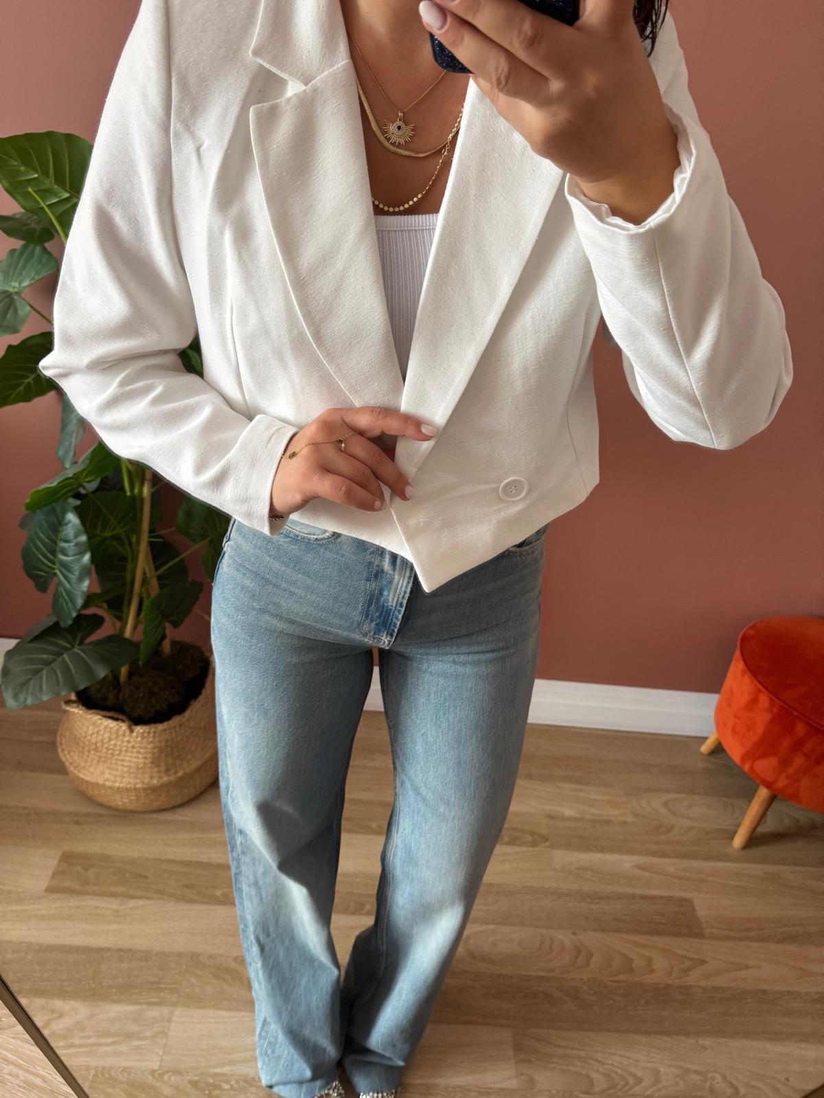 Crop blazer