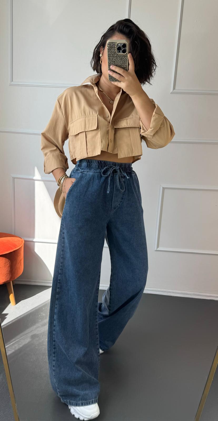 Crop gomlek