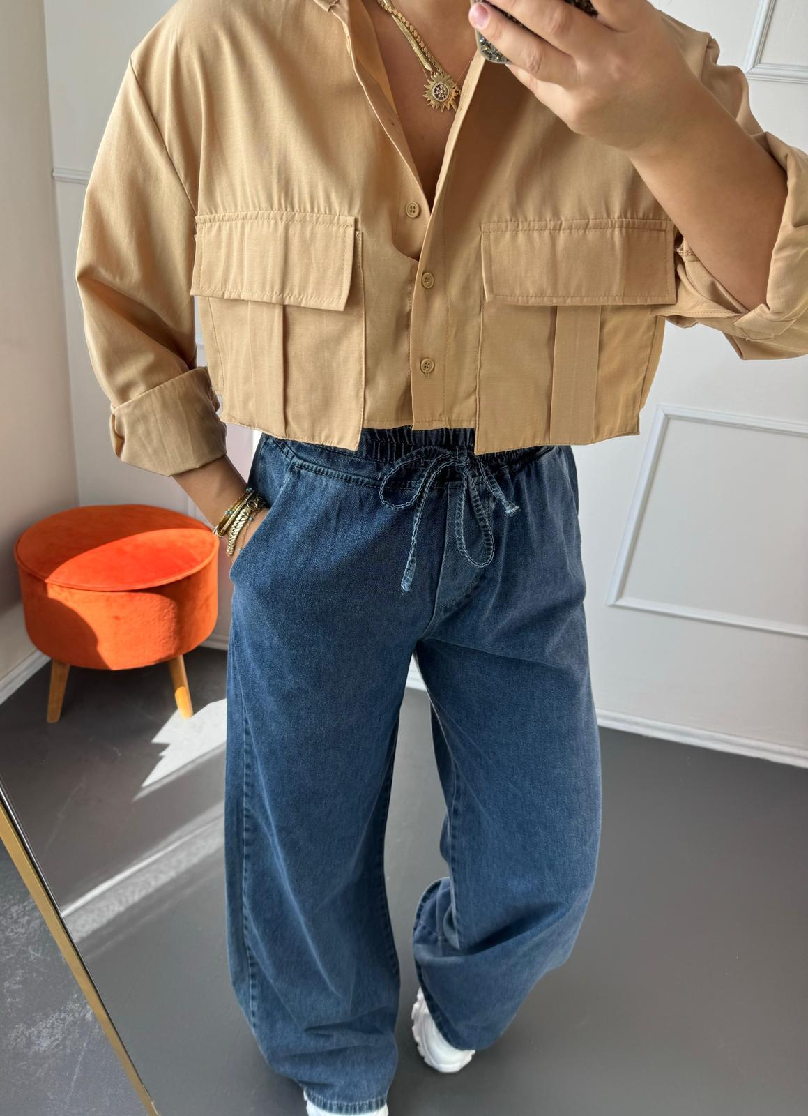 Crop gomlek