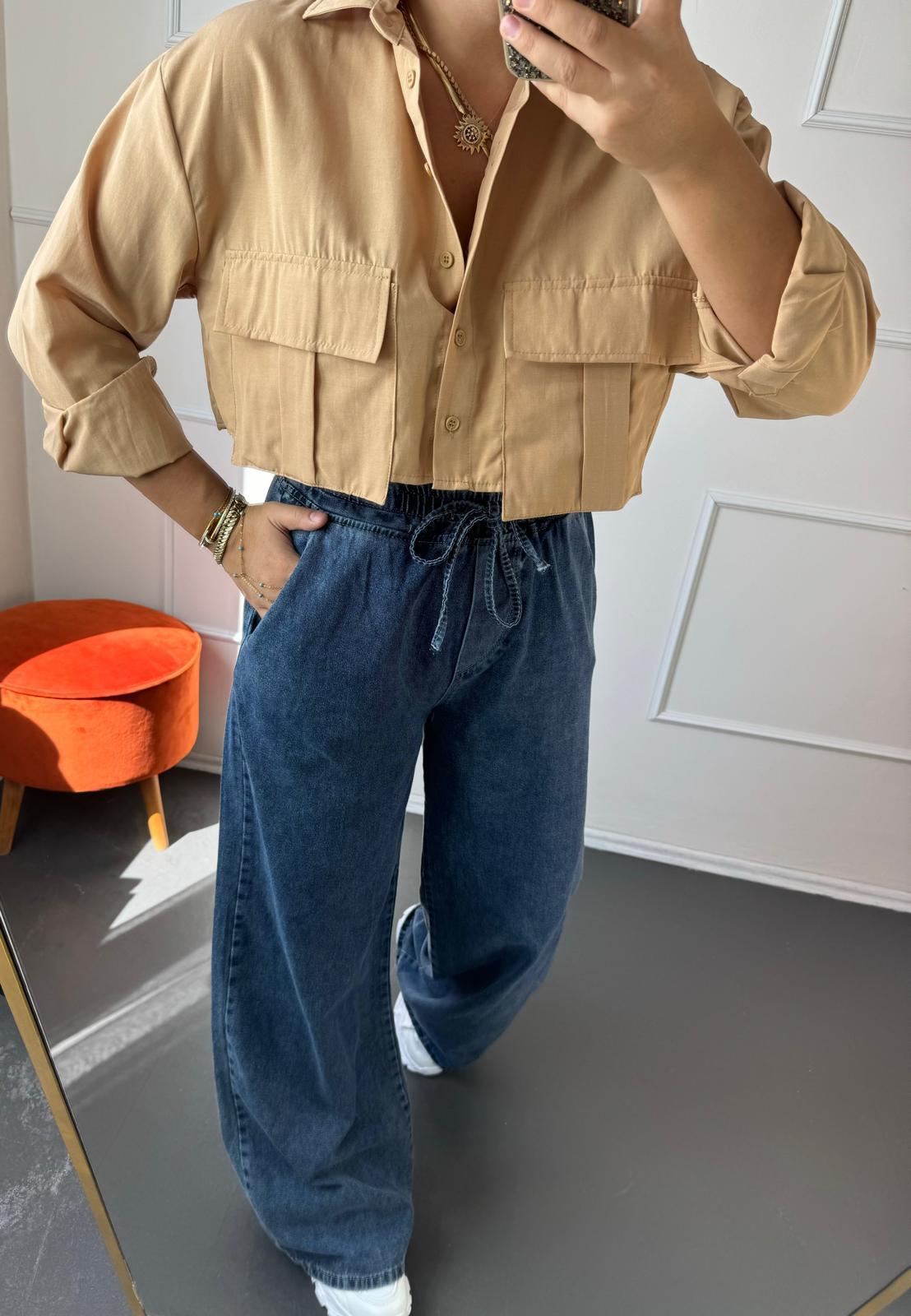 Crop gomlek