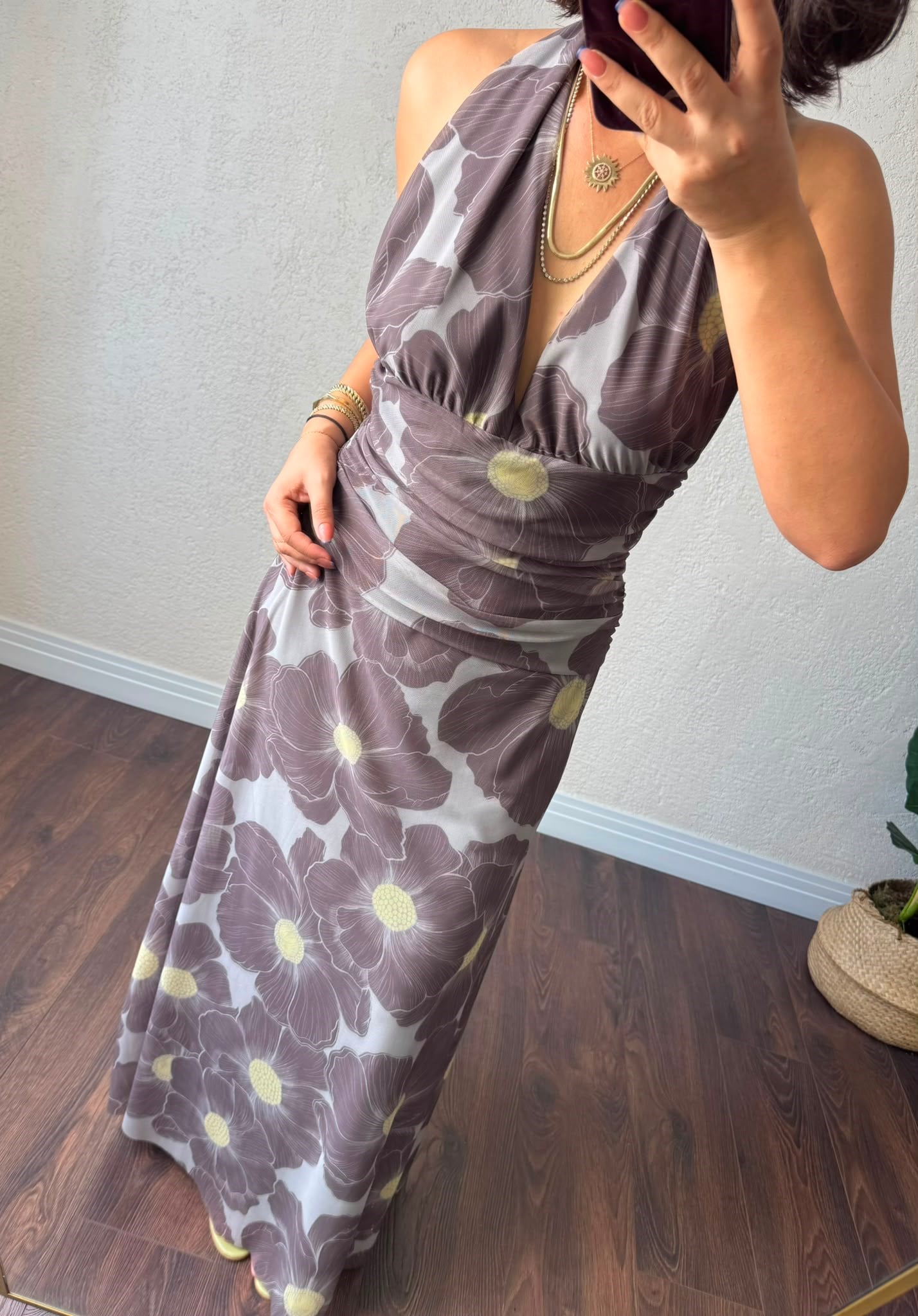 Desenlı elbıse