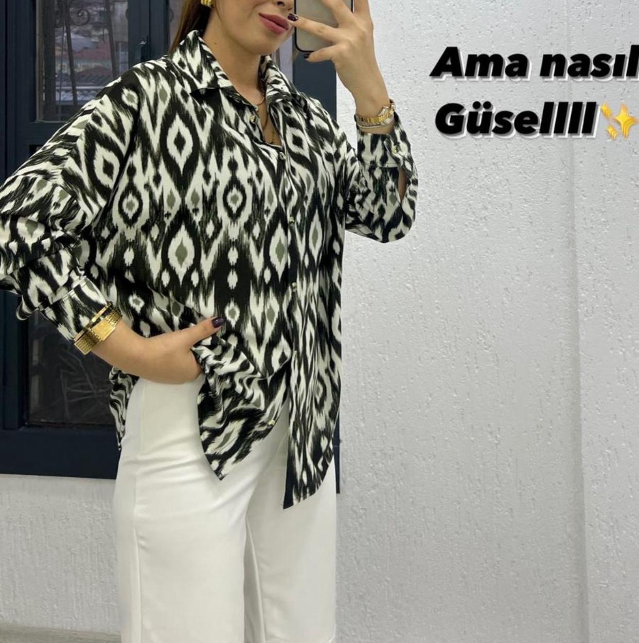 Desenlı gomlek