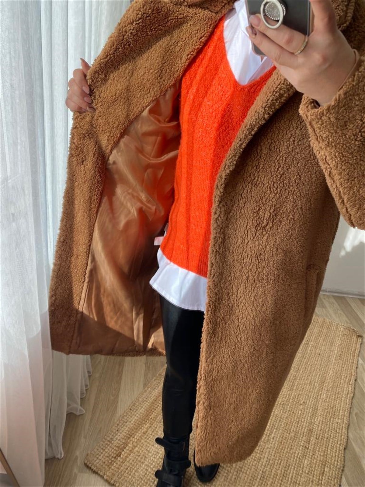 Dılvın astarlı tok yapı teddy kaban