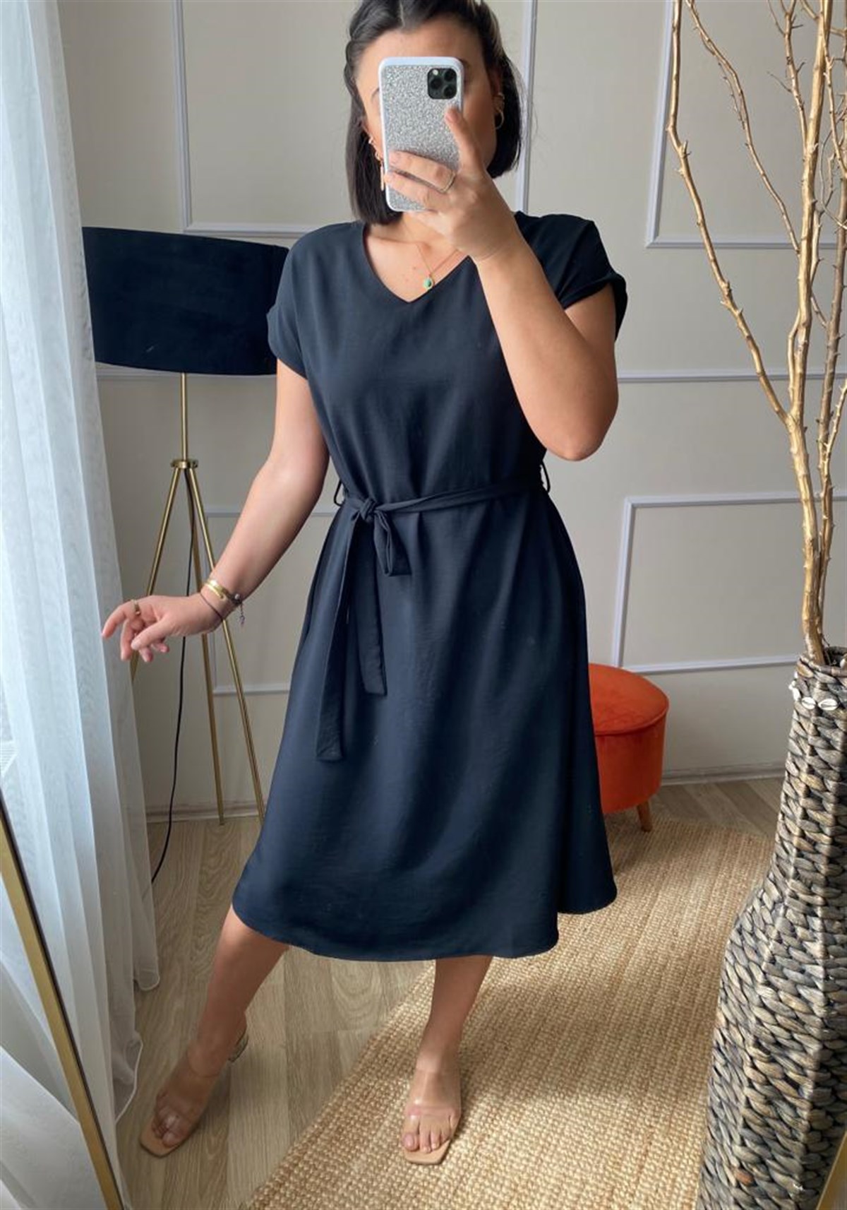 Dız alt can model elbıse