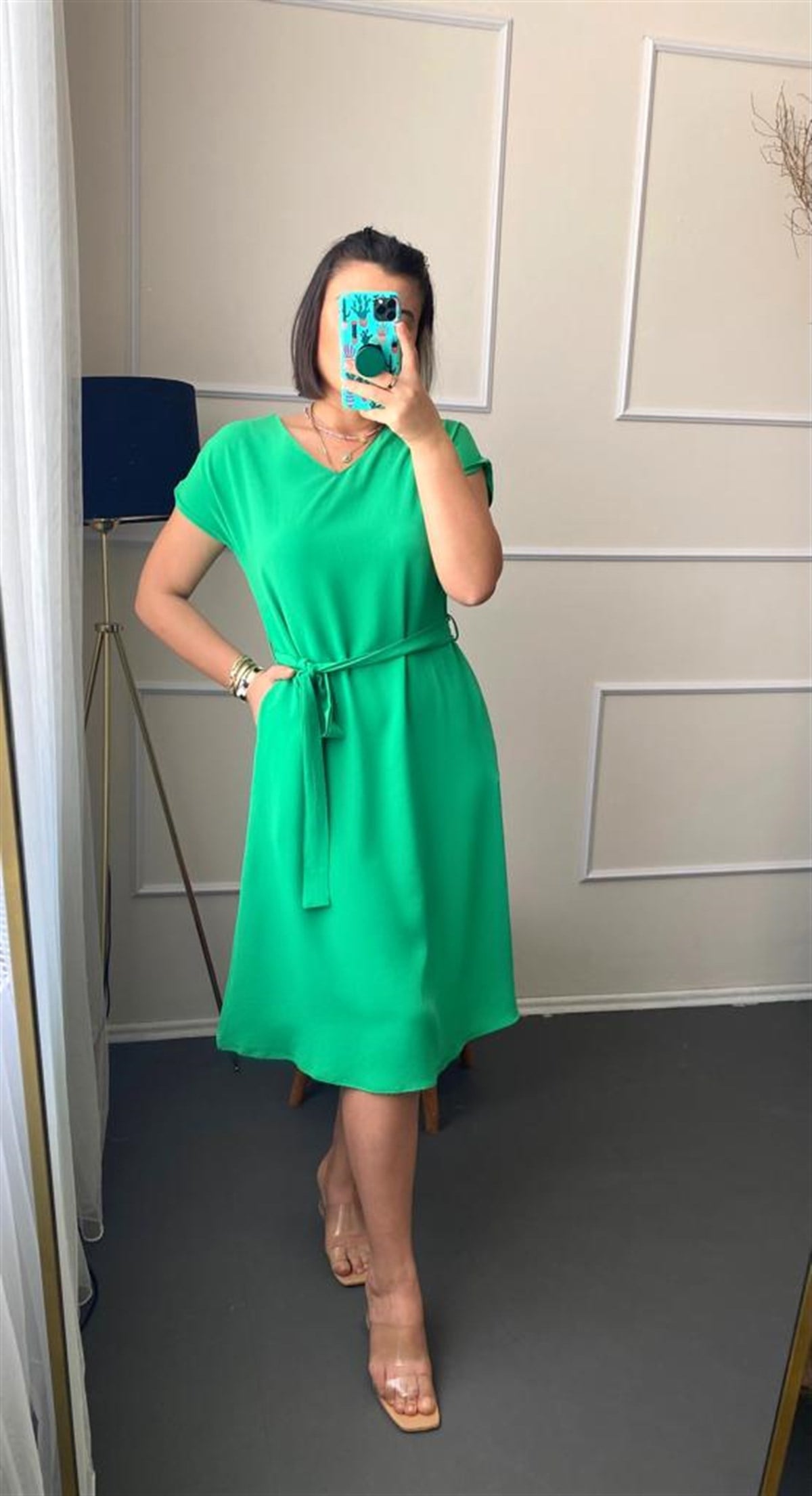 Dız alt can model elbıse