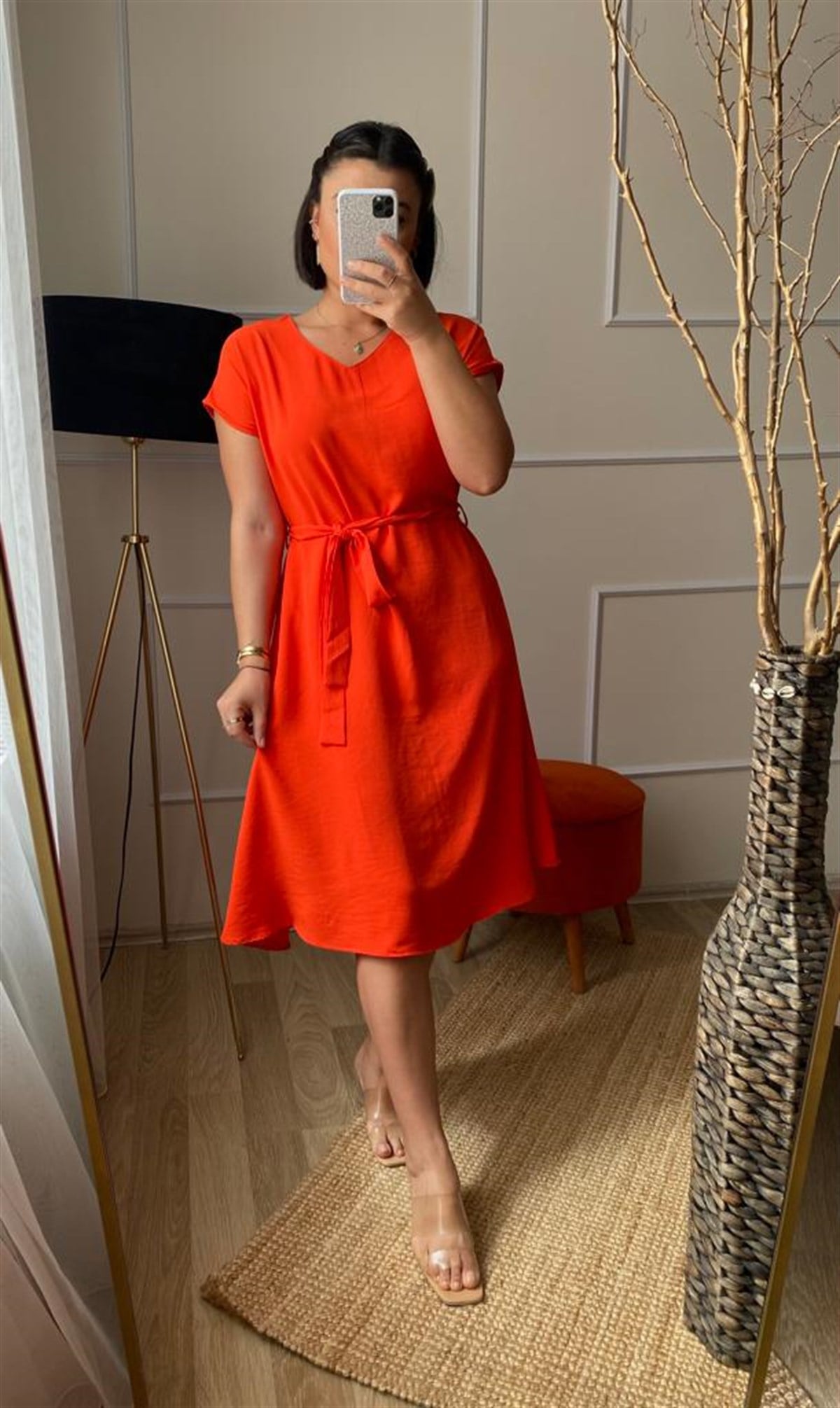 Dız alt can model elbıse
