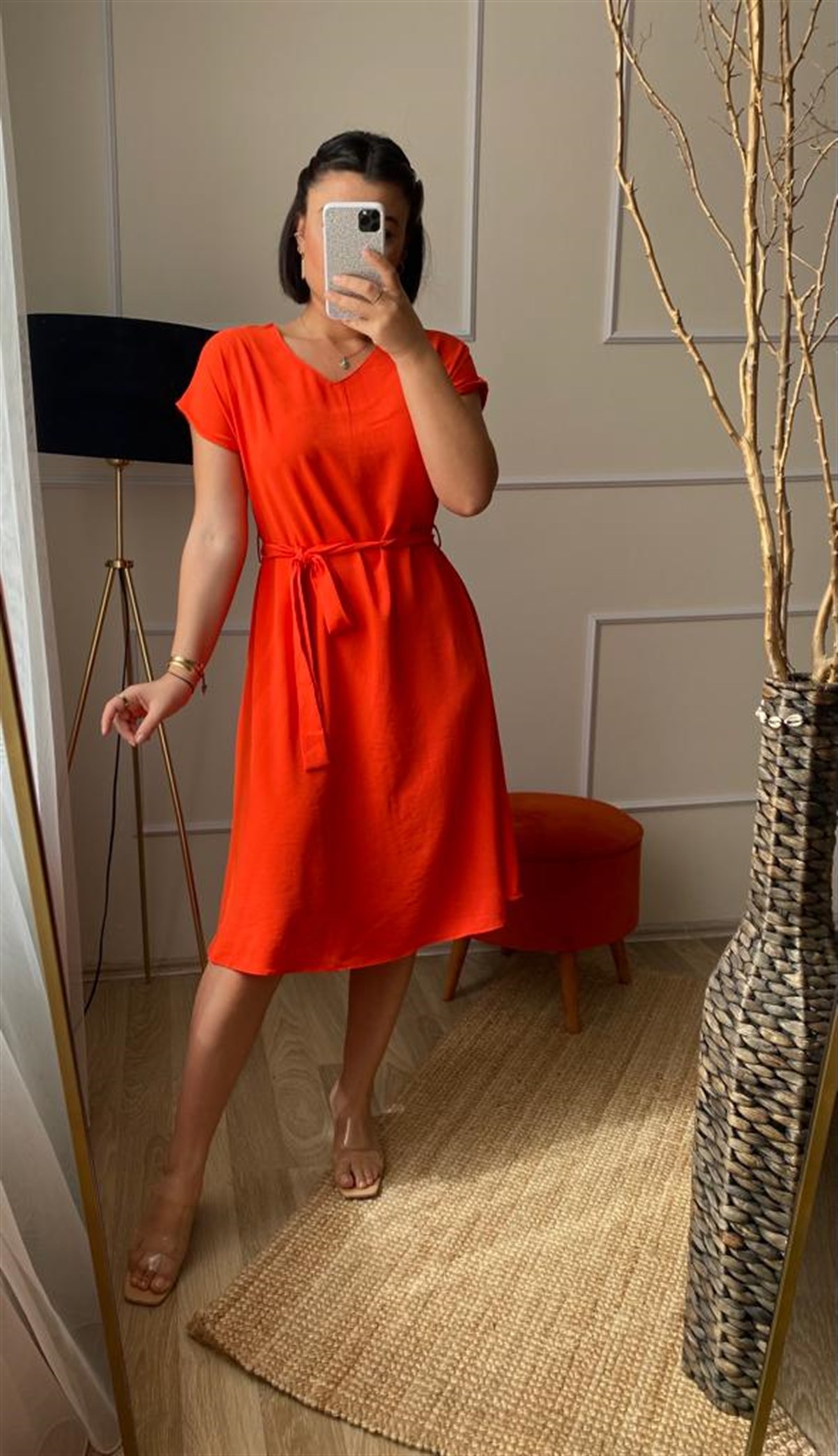 Dız alt can model elbıse