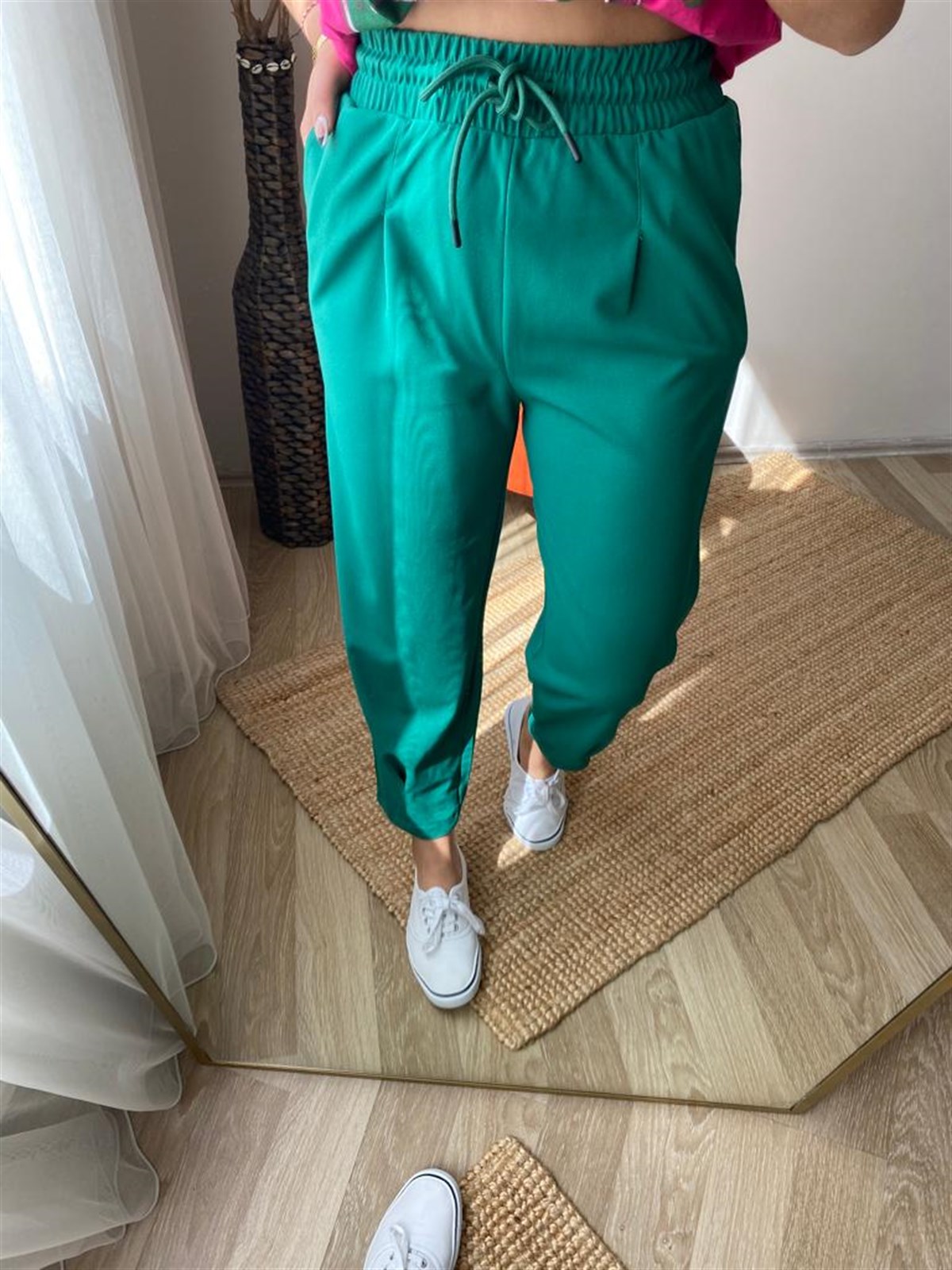 Ekstra yuksek bel full lıkralı pantalon