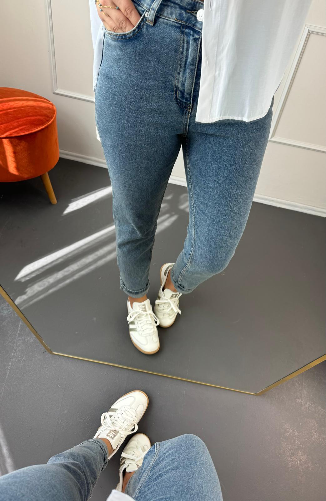 Full Likralı Yıkamalı Jean