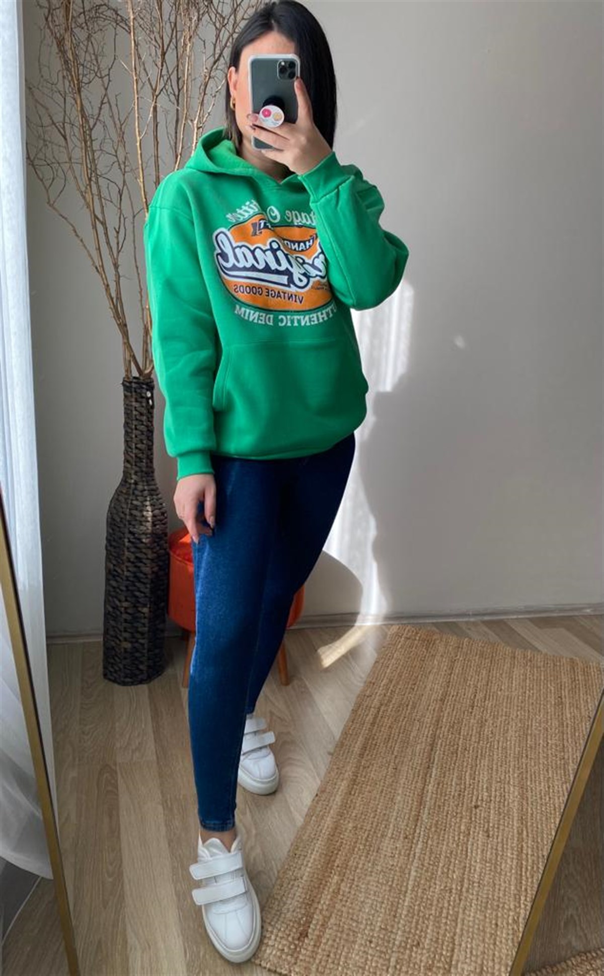 Icı sardonlu rahat kalıp sweat