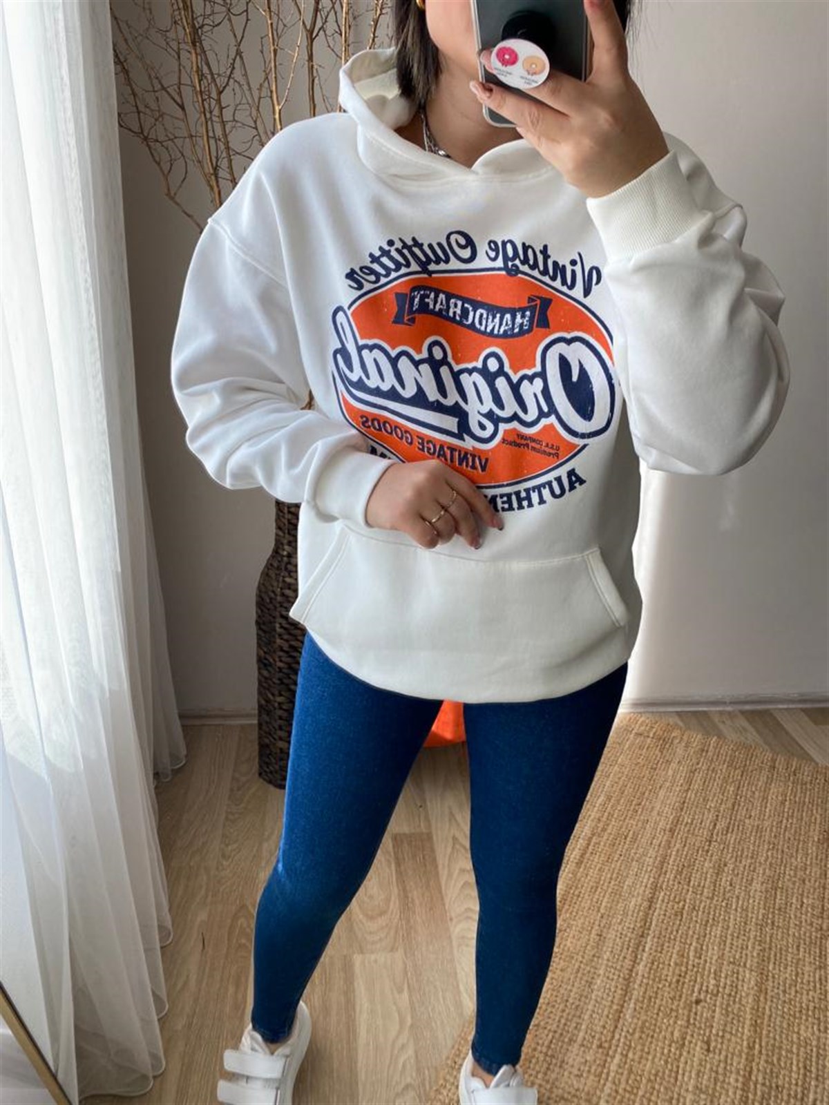 Icı sardonlu rahat kalıp sweat