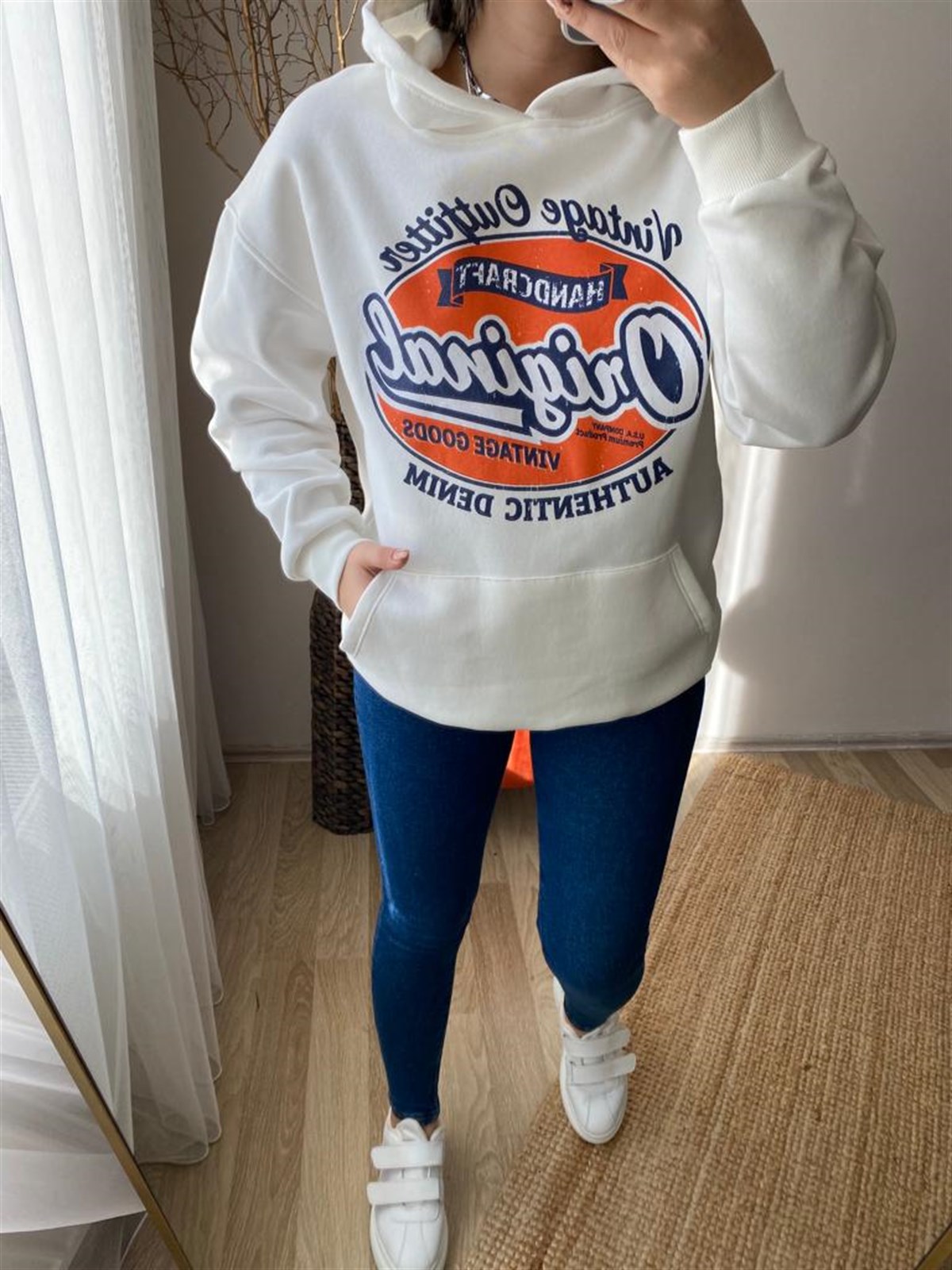 Icı sardonlu rahat kalıp sweat