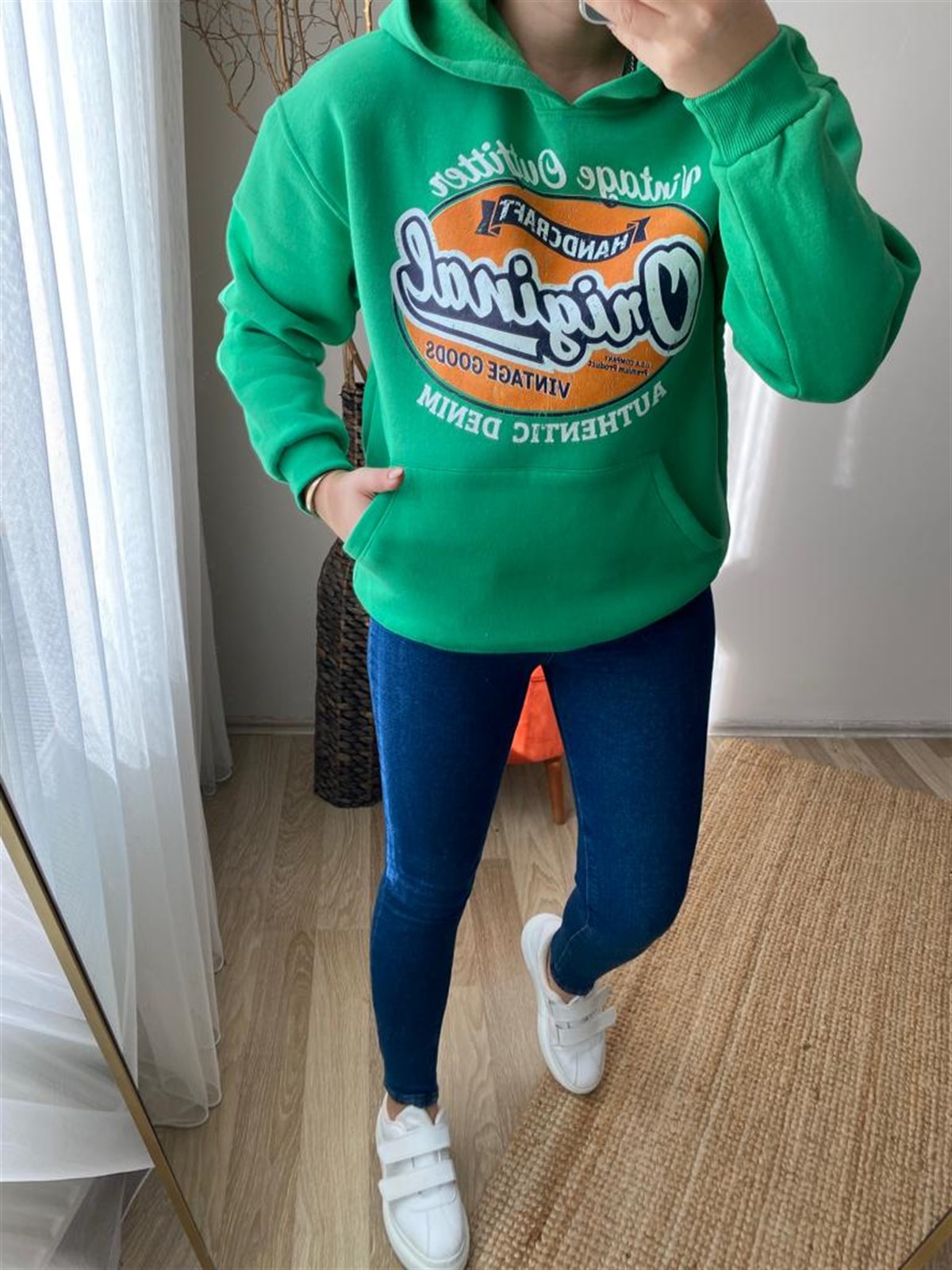 Icı sardonlu rahat kalıp sweat