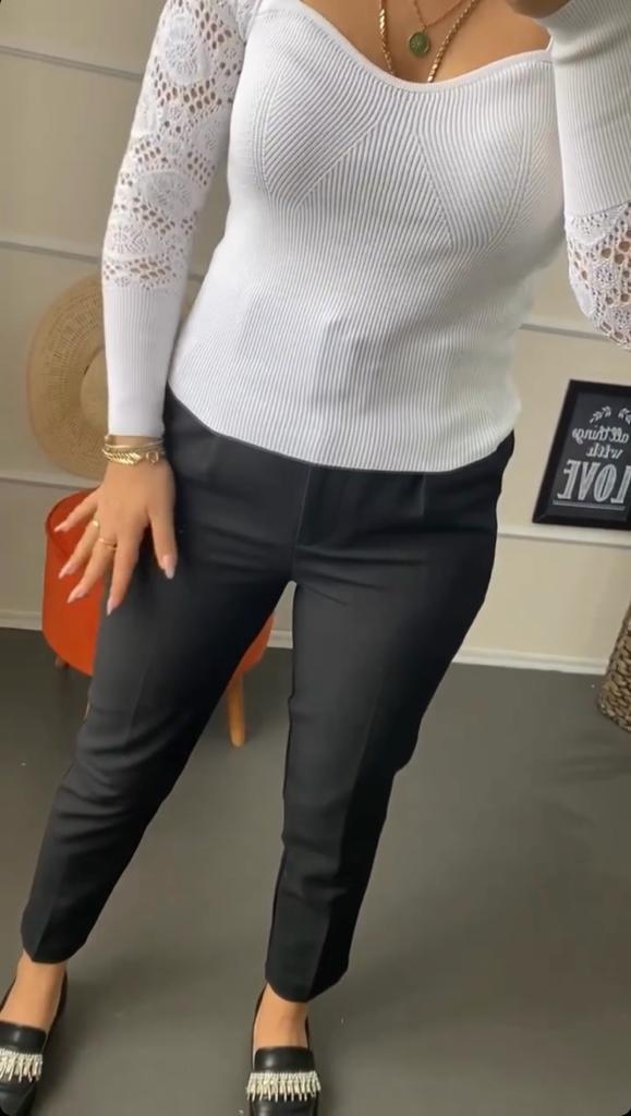 Kalp yaka trıko