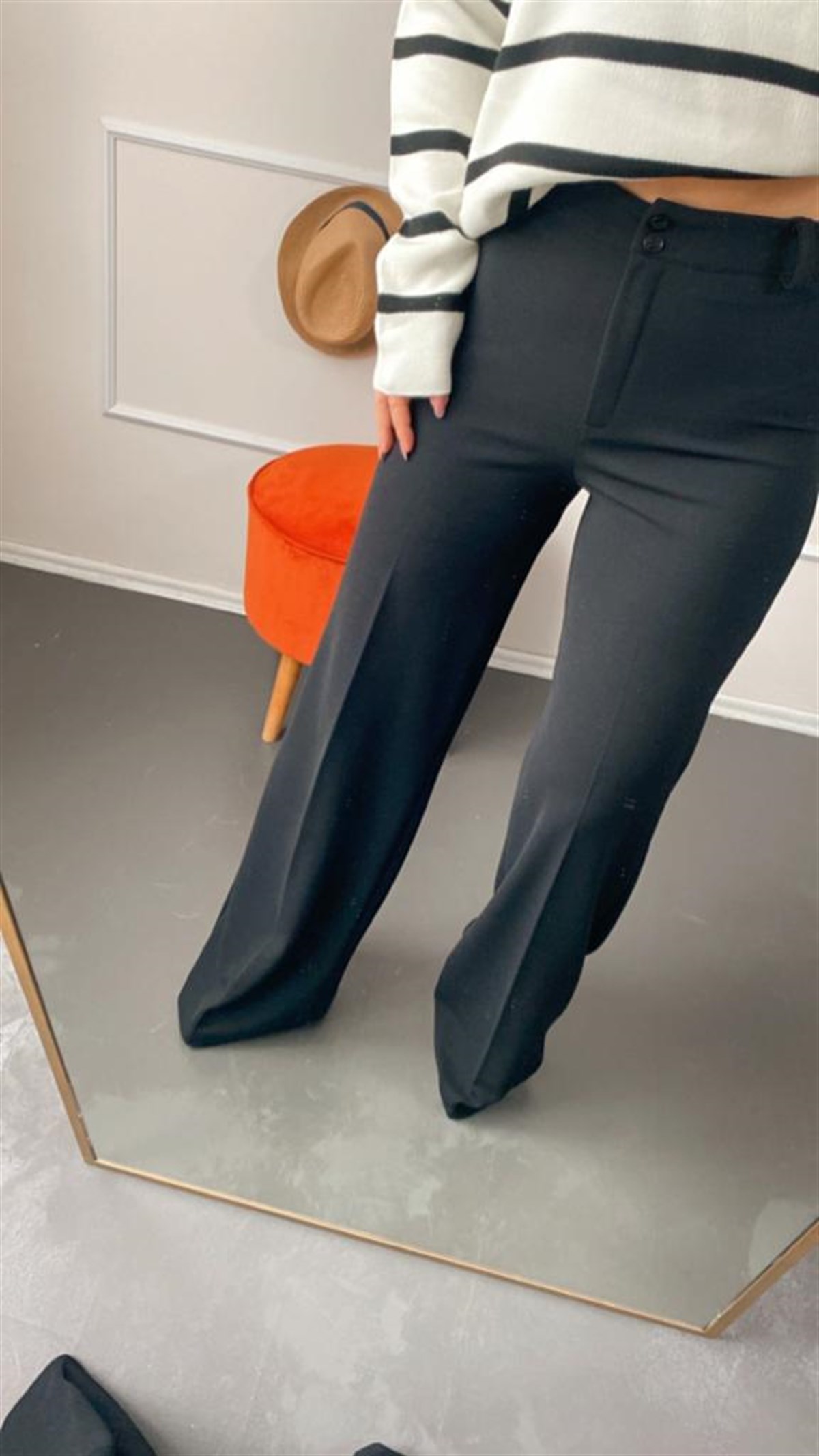 Kemerlı full lıkralı pantalon