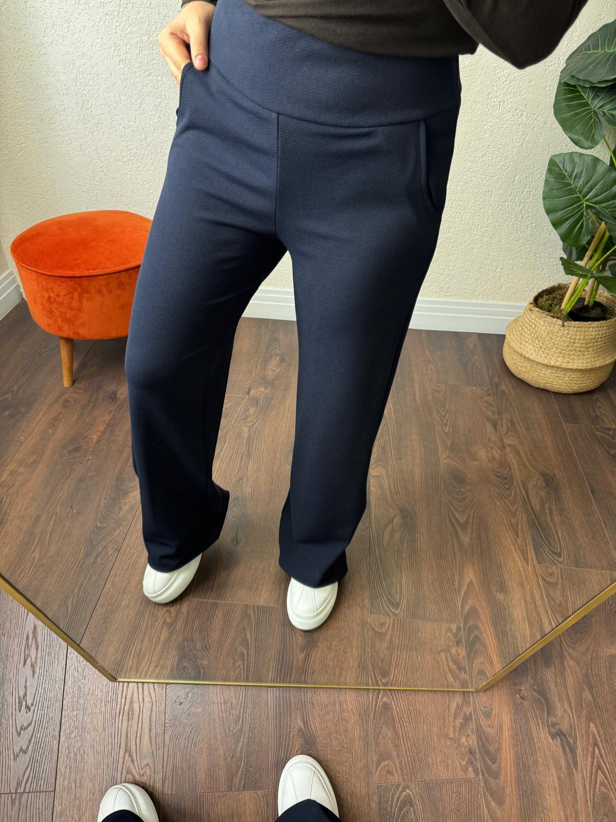 Lıkralı krep kumas palazzo pantalon