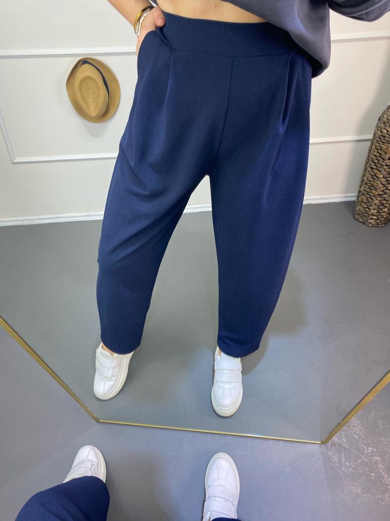 Lıkralı pantolon larcıvert