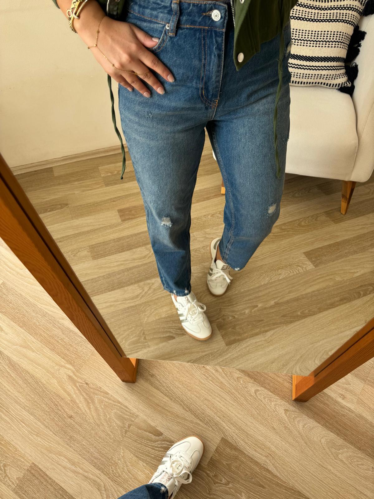 Likrasız Mom Jean