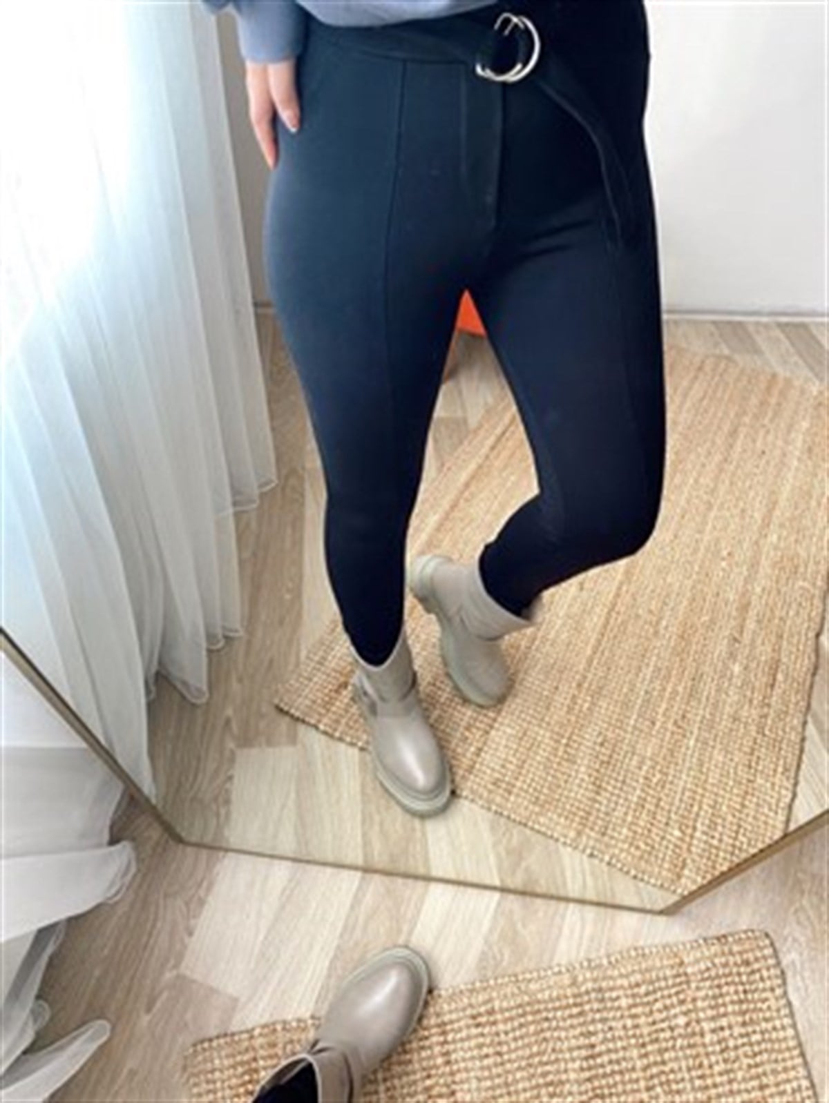 Orjınal marka bel kemerlı tayt pantalon