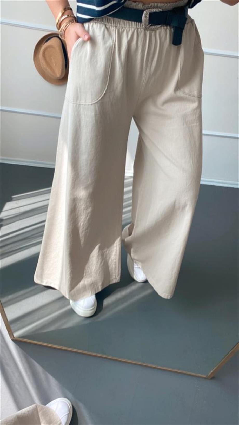 Pamuk keten pantalon