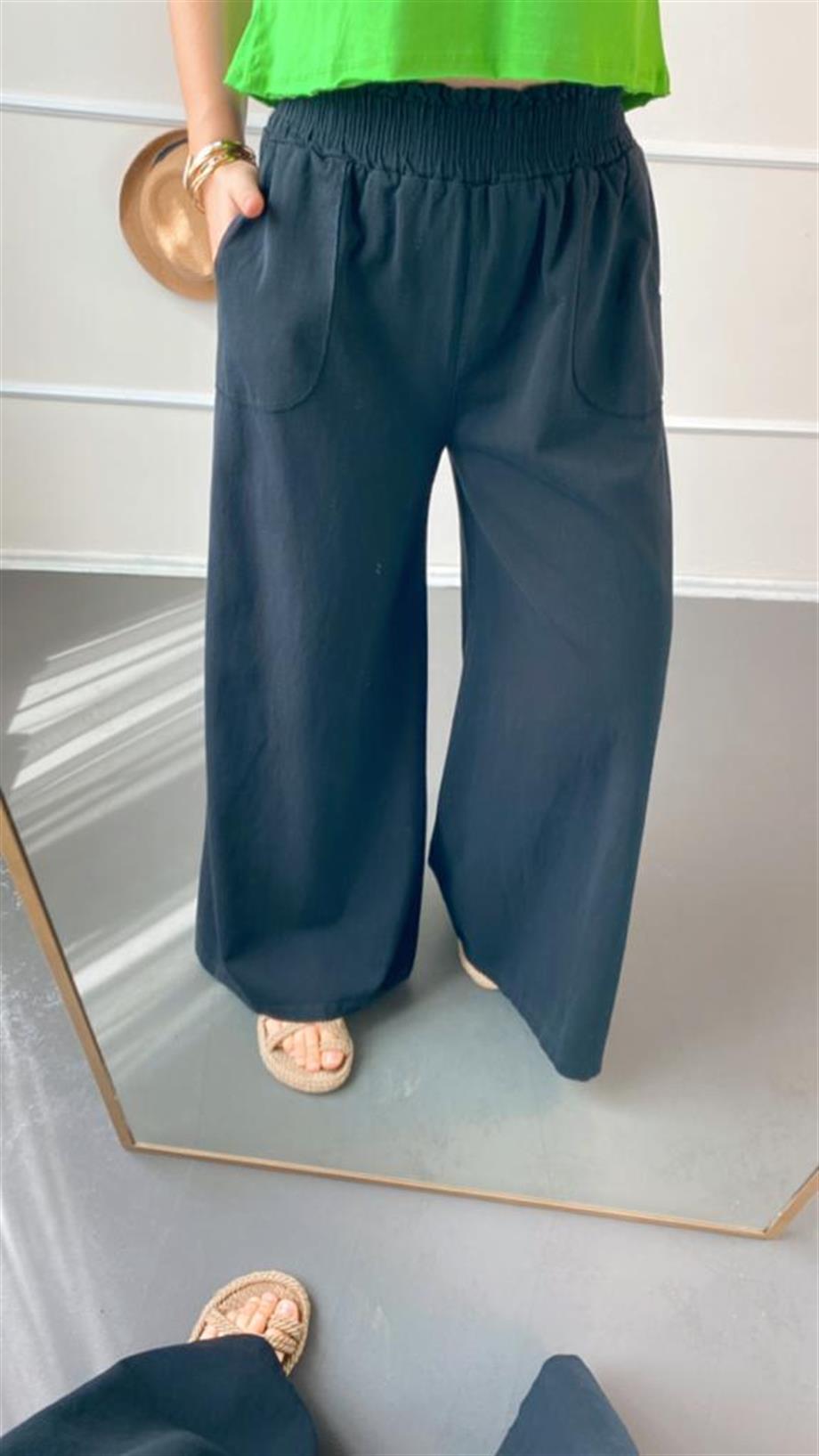 Pamuk keten pantalon