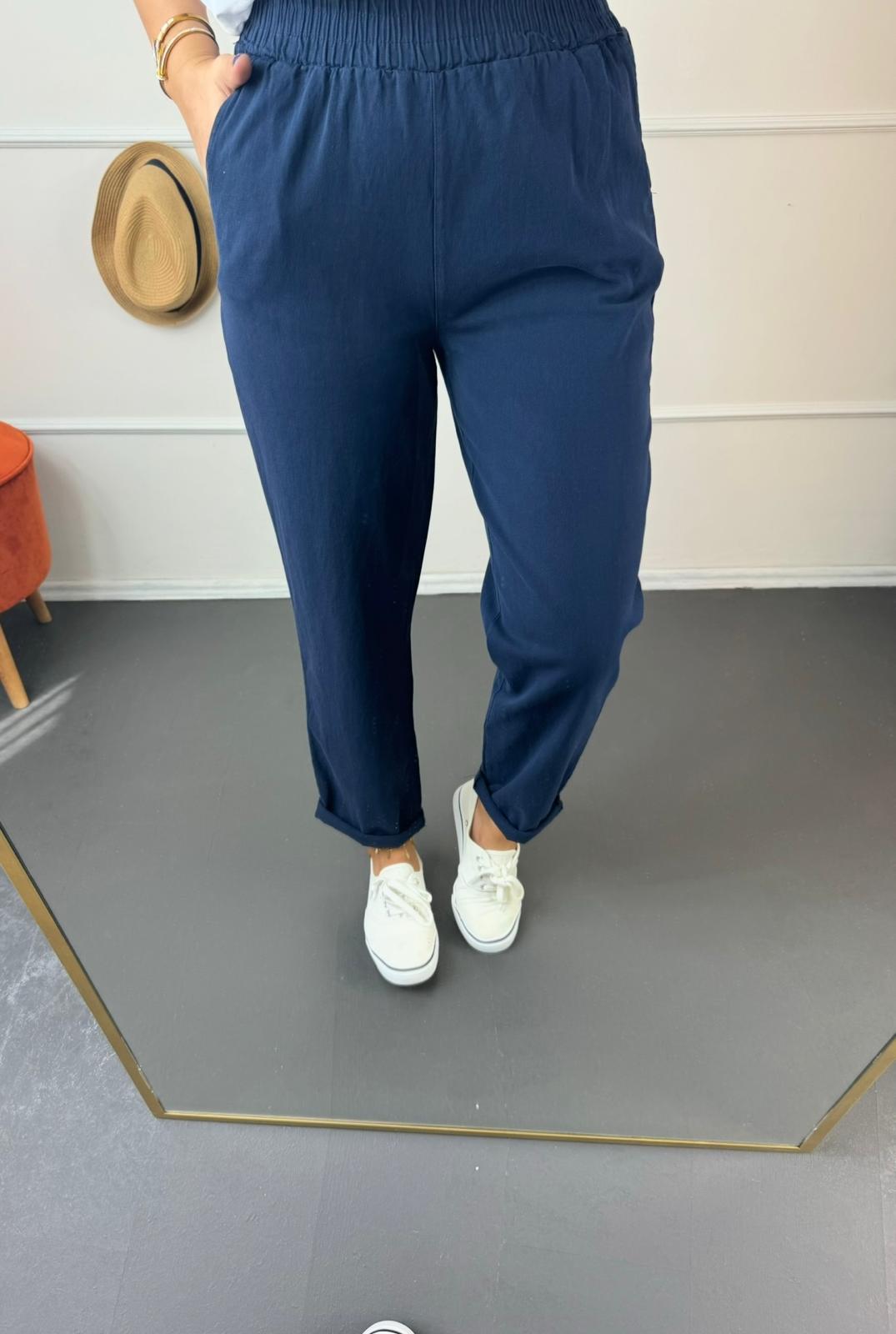Pamuk keten pantalon