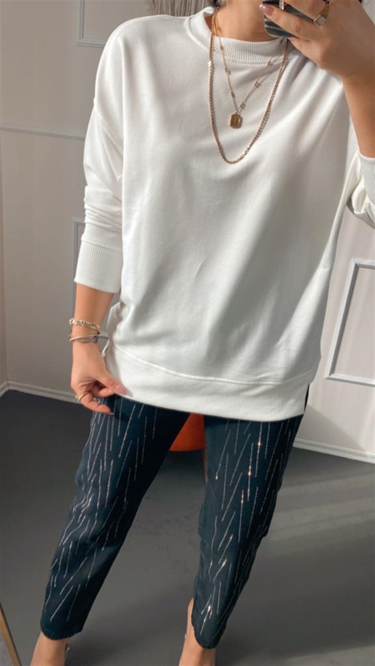 Pamuklu sweat