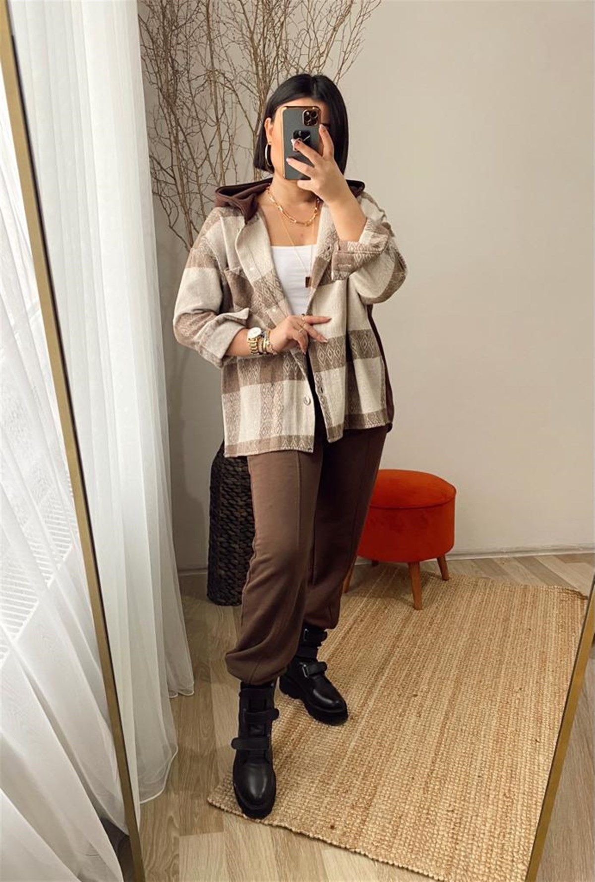 Pamuklu sweat detaylı gomlek ceket
