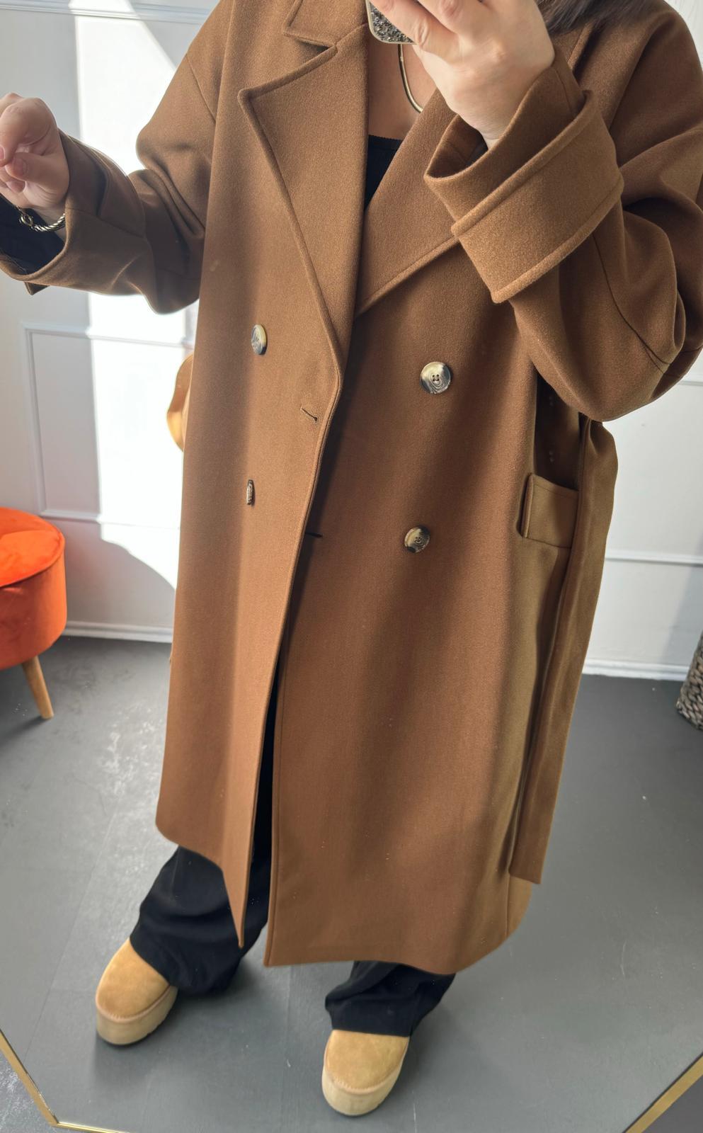 Premium Oversize Kaşe Kaban