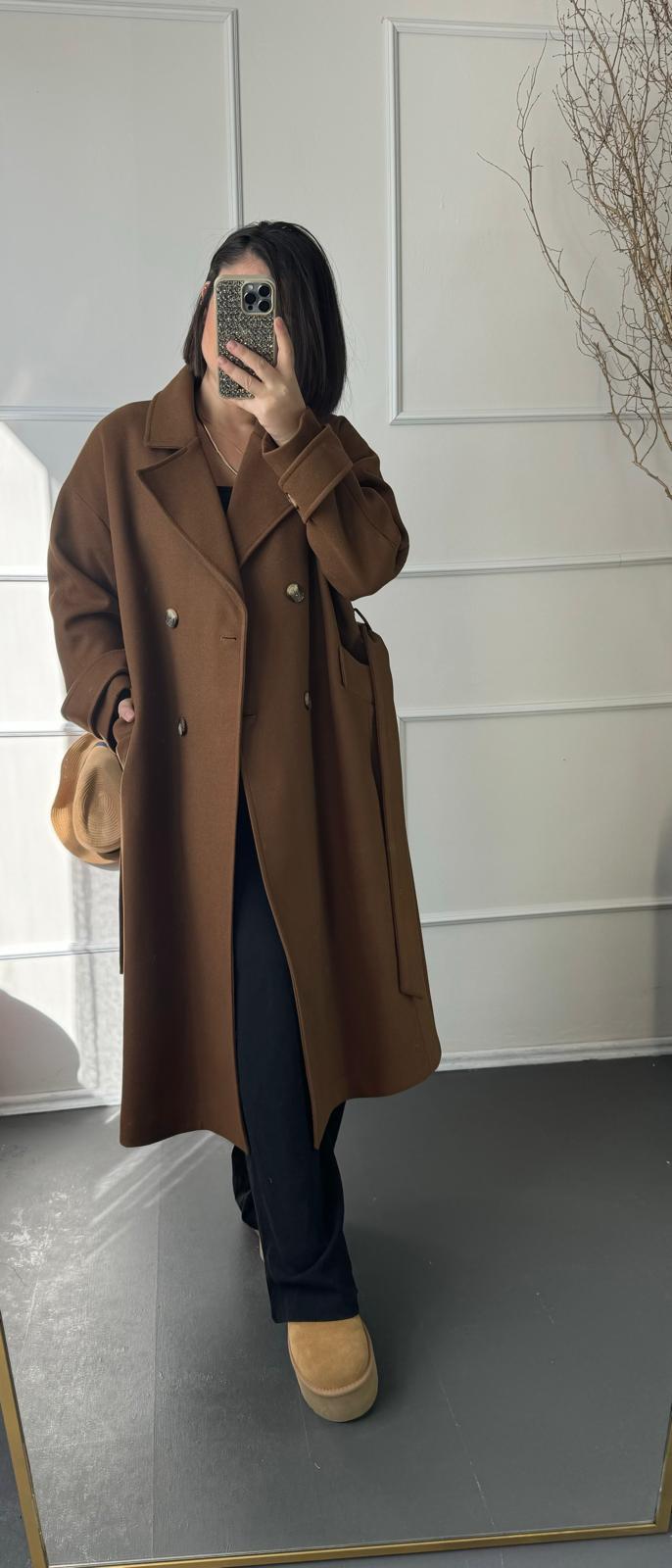 Premium Oversize Kaşe Kaban