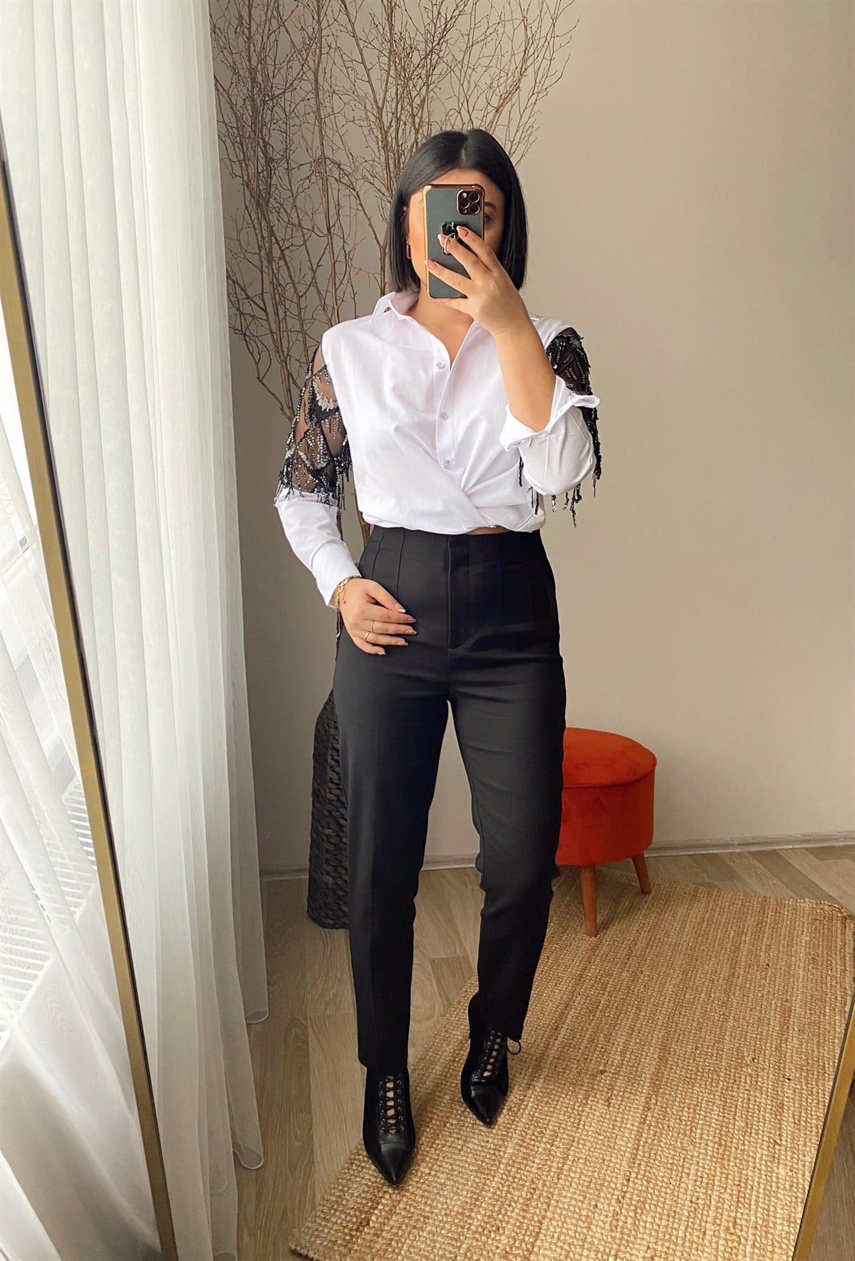Pul detaylı gomlek