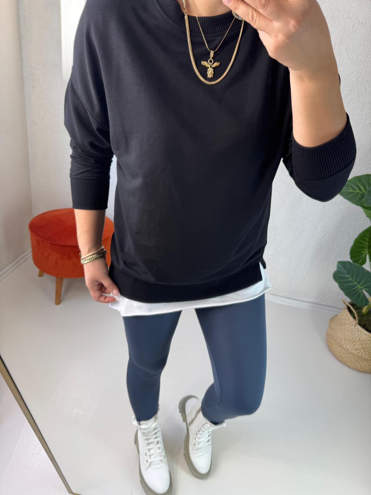 Şardonsuz Pamuklu Sweatshirt