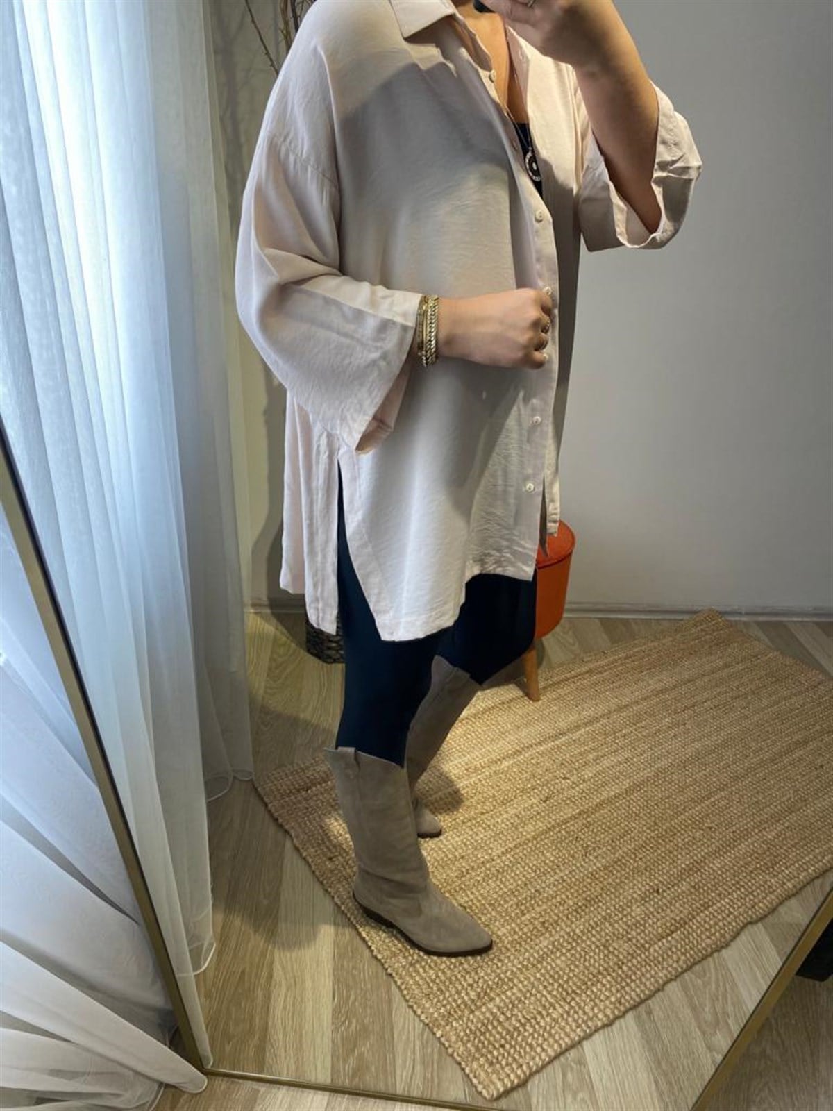 Standart beden tencel kumas gomlek