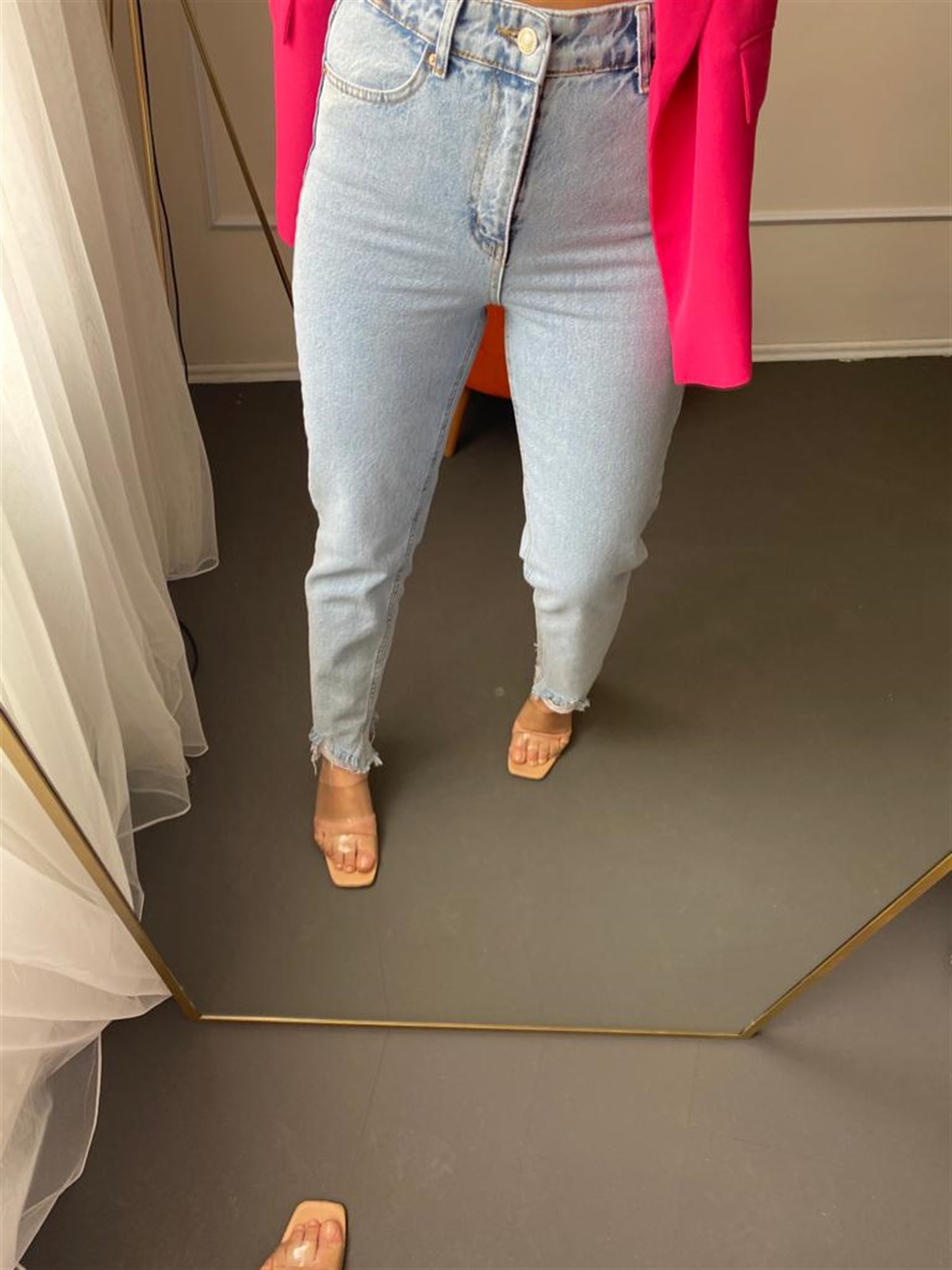 Yukse bel mom jean